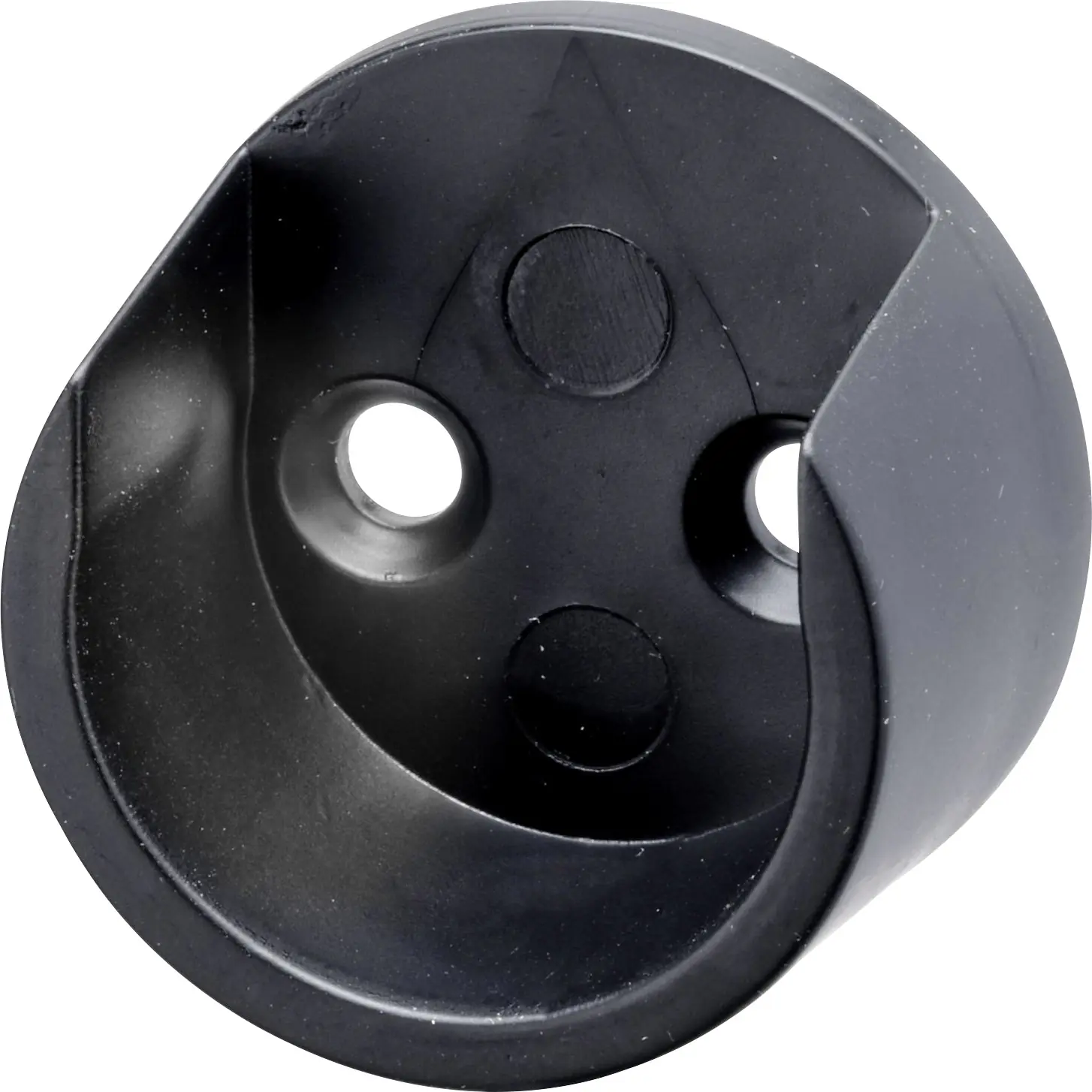 Hettich Schrankrohrlager rund Ø 25 mm schwarz - 2 Stück