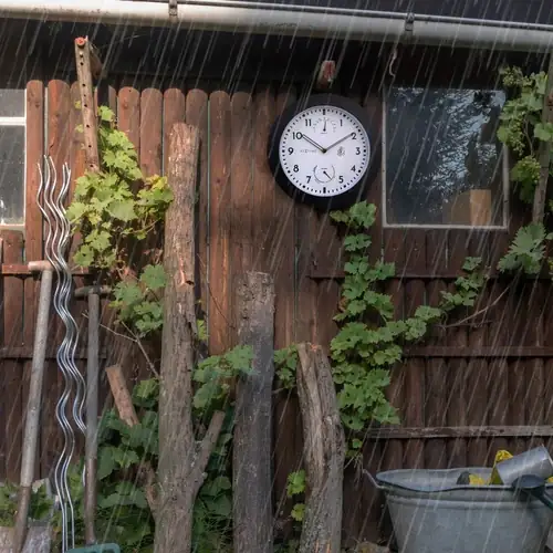 Nextime Außenwanduhr Daisy Ø 25,5 cm