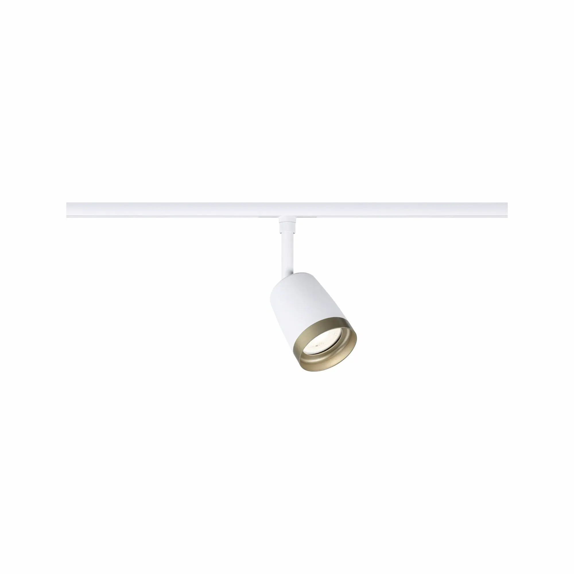 Paulmann URail Deckenleuchte 1er Spot Cover Ø 6,5 x 19,3 cm signalweiß-gold matt