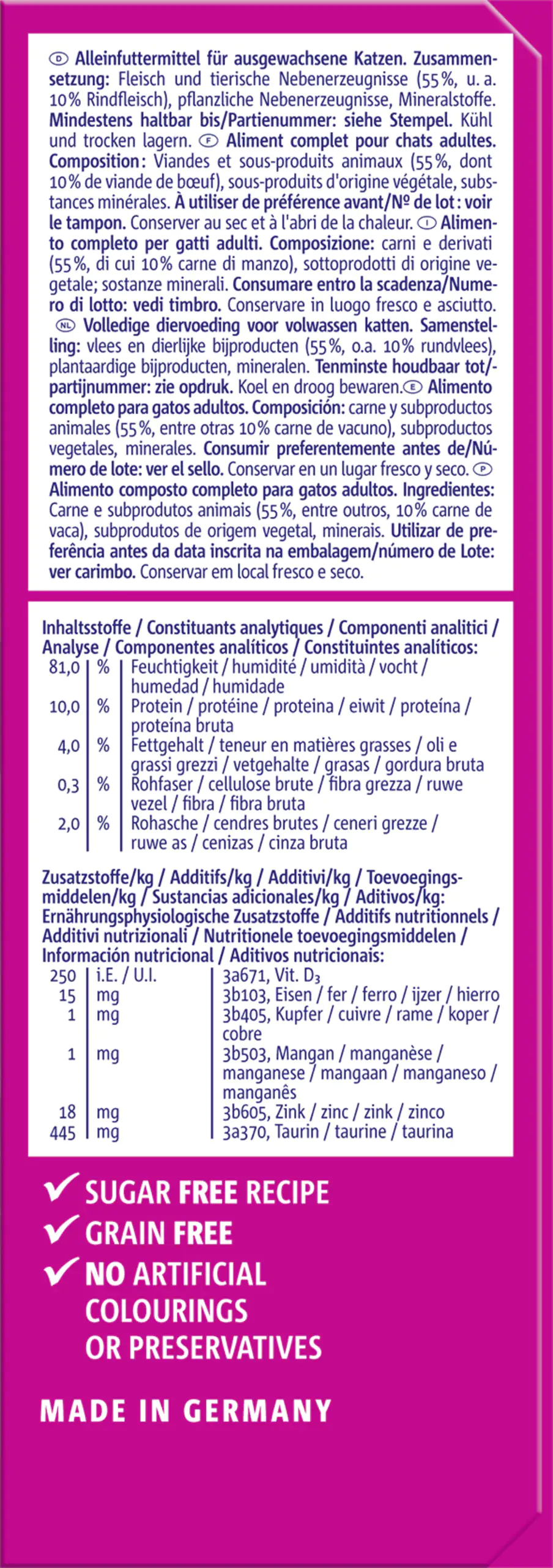 Vitakraft Poésie Katzenfutter Délice Meat Selection Sauce 6 x 85 g