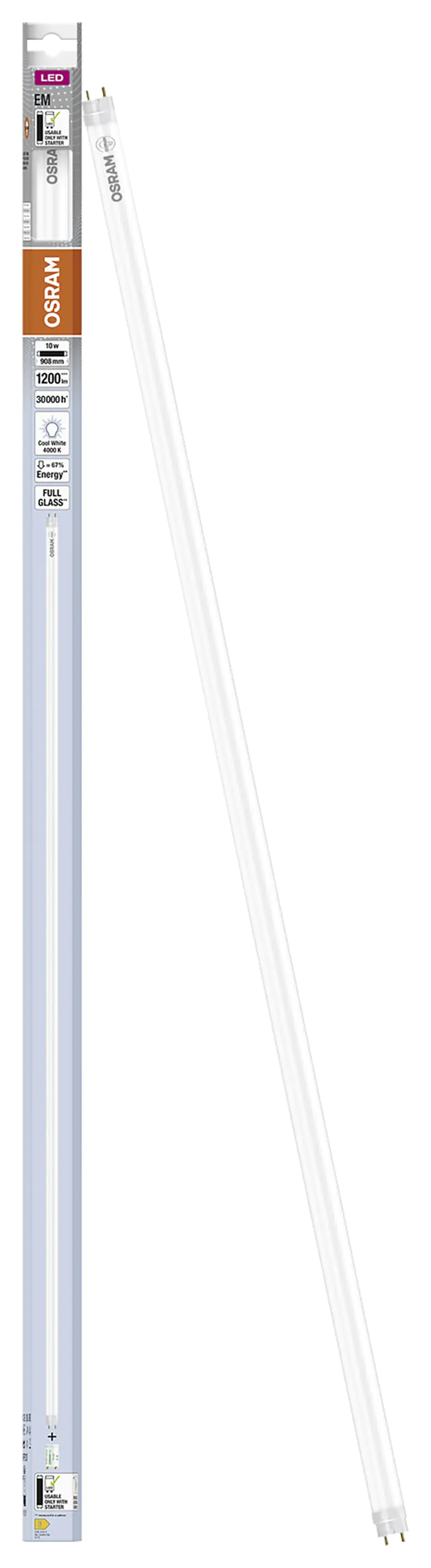 Osram LED Röhre T8 90 cm G13 10 W neutralweiß