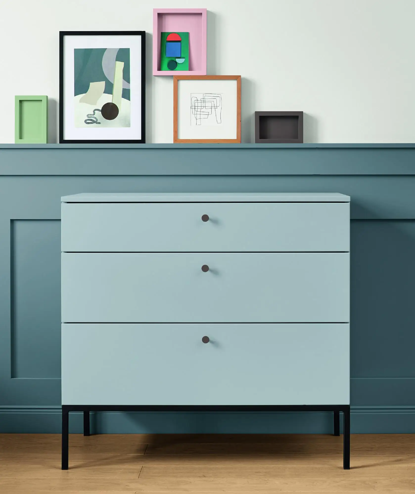 Alpina Feine Farben Lack No. 16 Steinblaue Schönheit  blaugrau edelmatt 750 ml