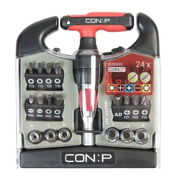 CON:P Ratschenschraubendreher 24-teilig