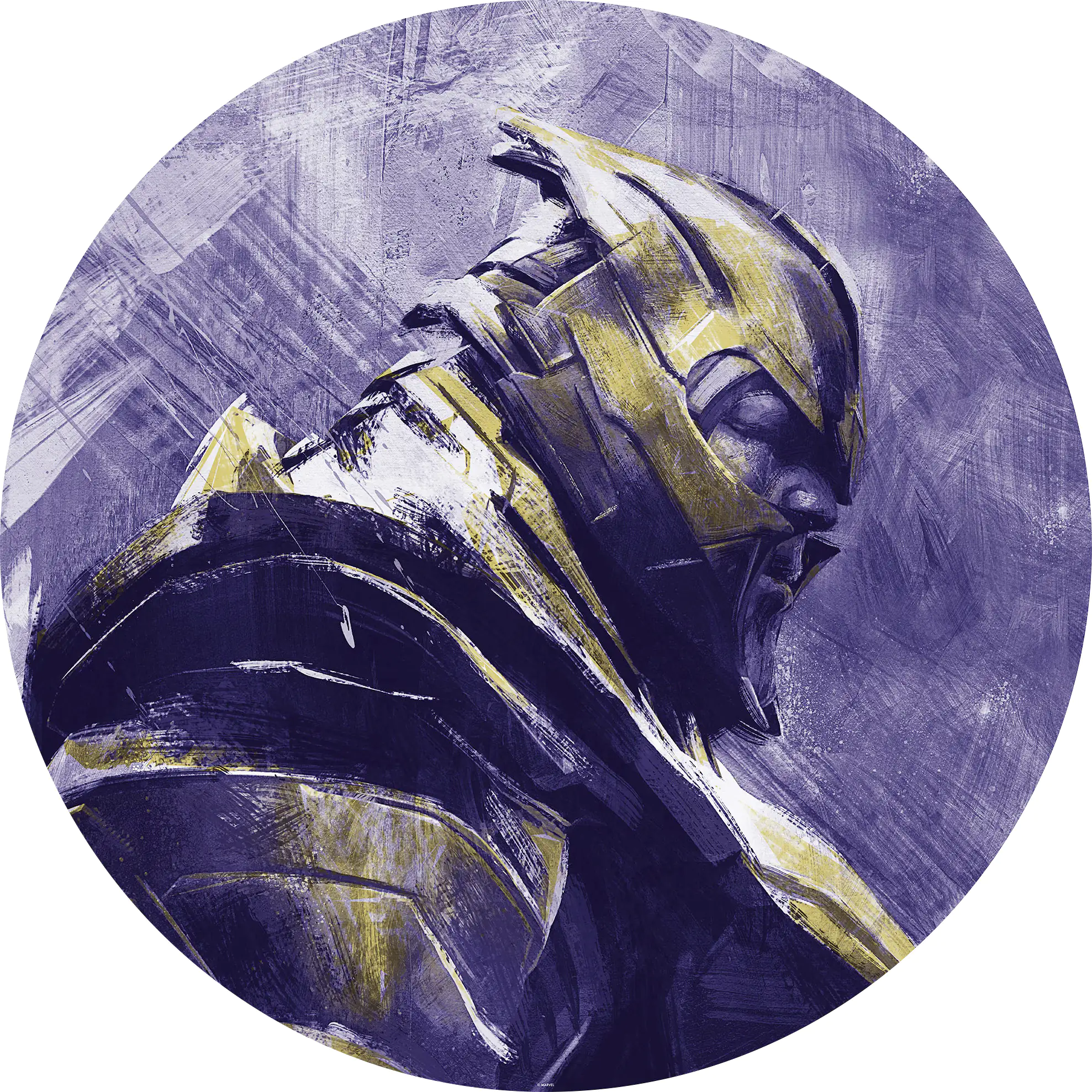 Komar Vlies Fototapete Dot Aveng Painti Thanos Ø 128 cm, selbstklebend Komar Vlies Fototapete Dot Aveng Painti Thanos Ø 128 cm, selbstklebend