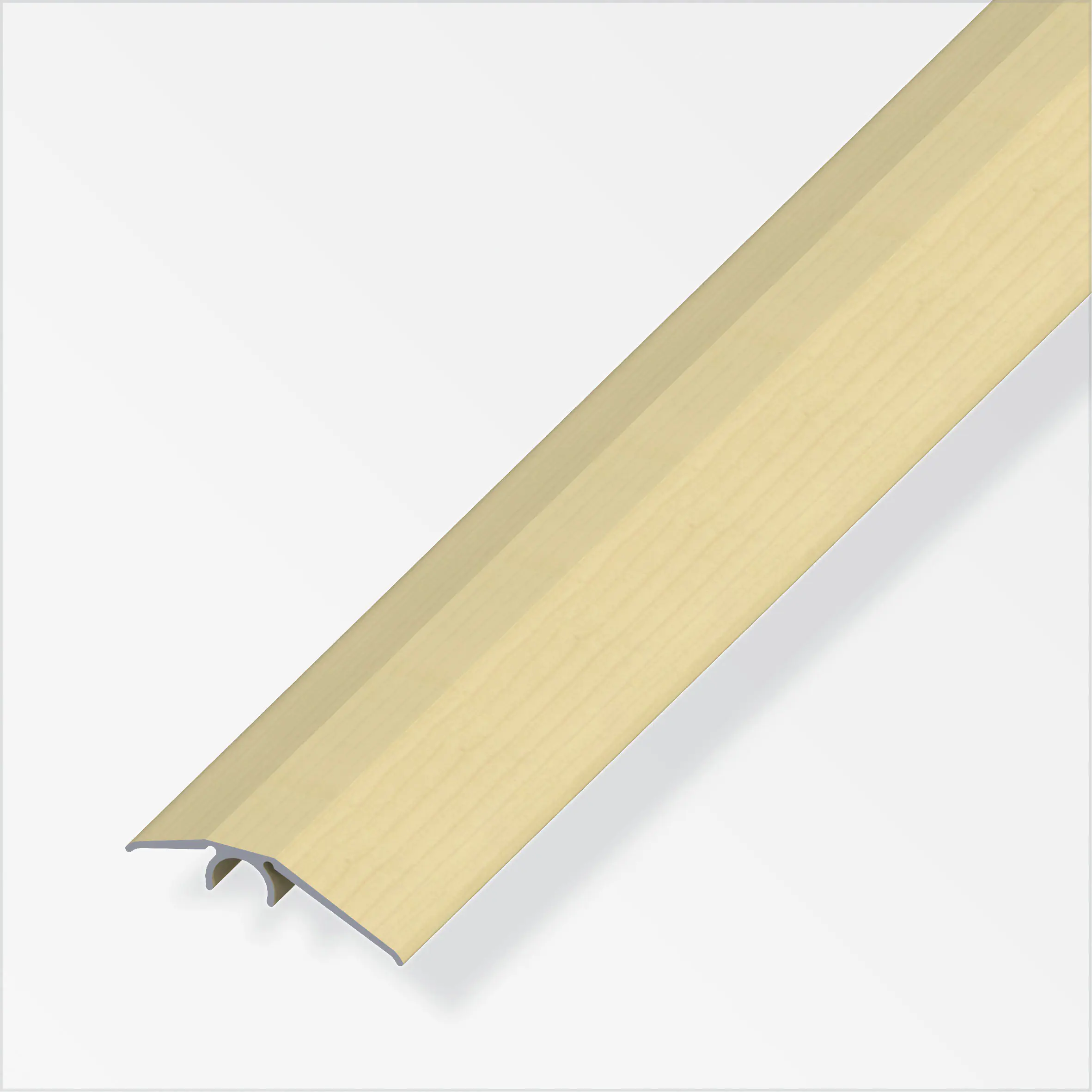 alfer Niveauausgleichs-Profil 1 m, 40 mm Alu beschichtet sublimiert ahorn