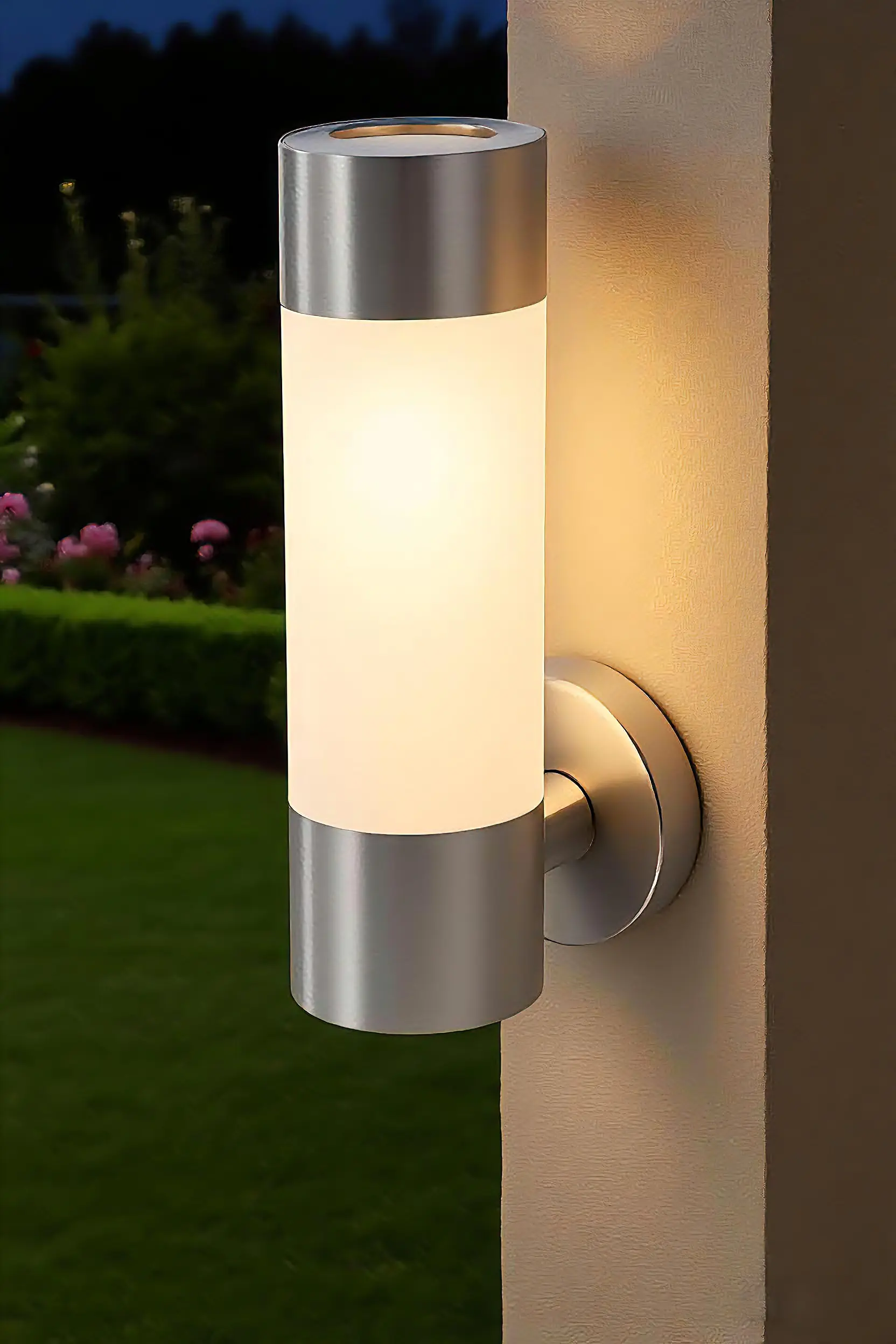 Dapo LED Solar Wandleuchte Marseille 27,5 cm kaltweiß