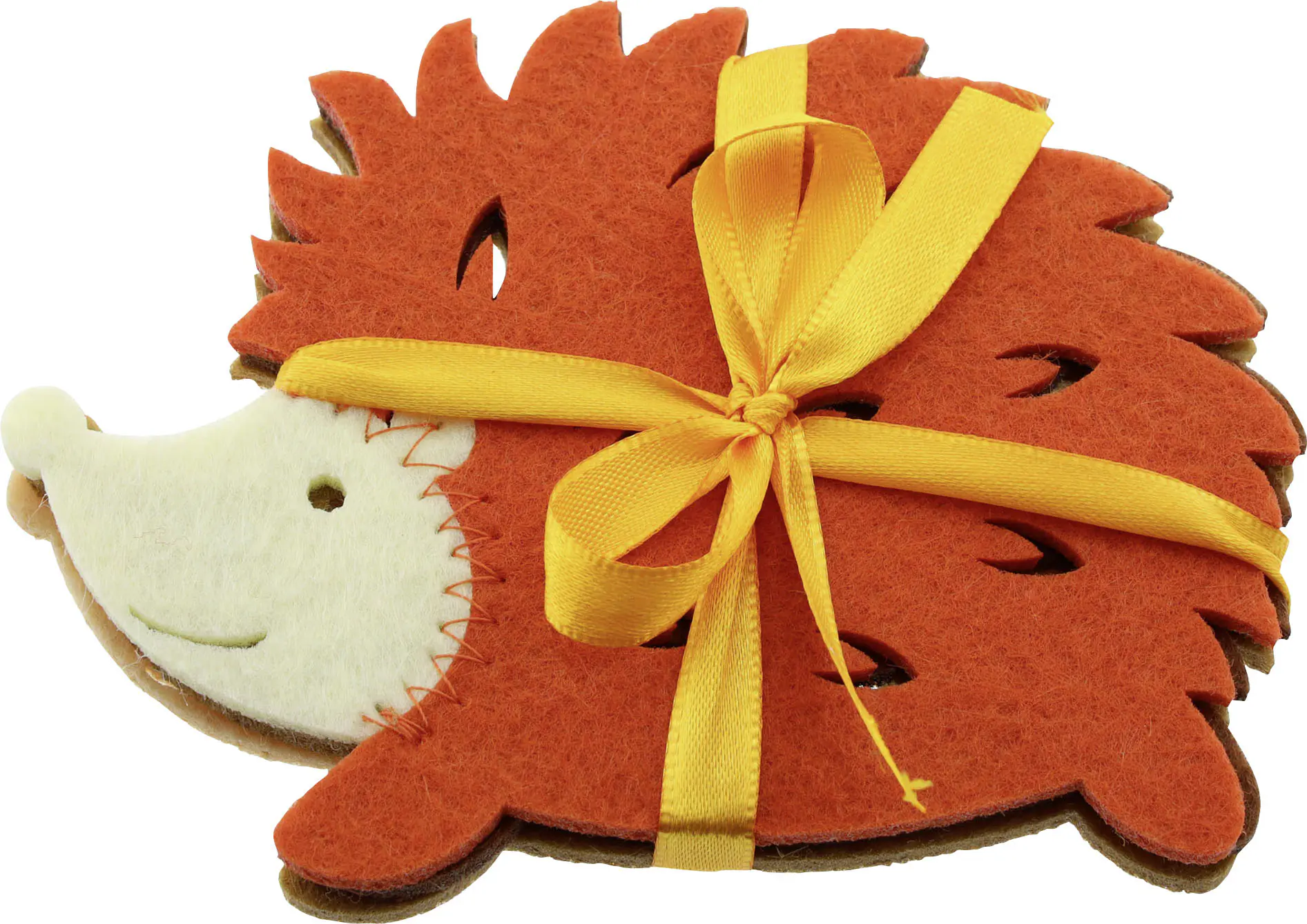 Tischset Igel 13 x 9 cm braun beige 3 Stück