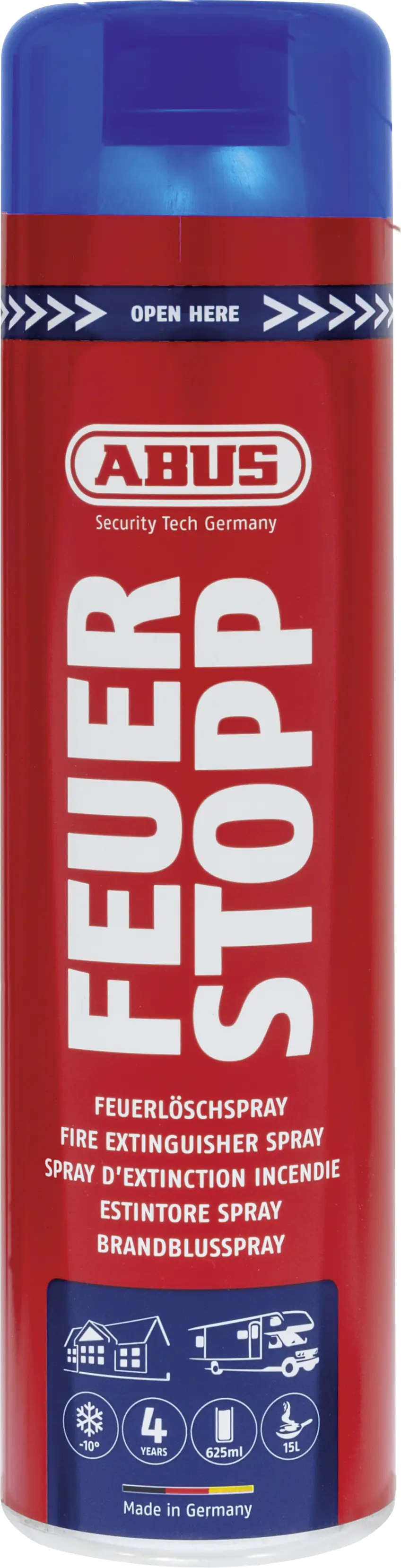 Abus Feuerlöschspray AFS625 620ml Schaum Löschmittel Abus Feuerlöschspray AFS625 620ml Schaum Löschmittel