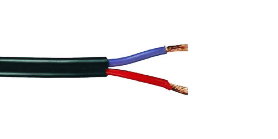 Halogenleitung 2 x 1,5 mm², 1 Meter schwarz