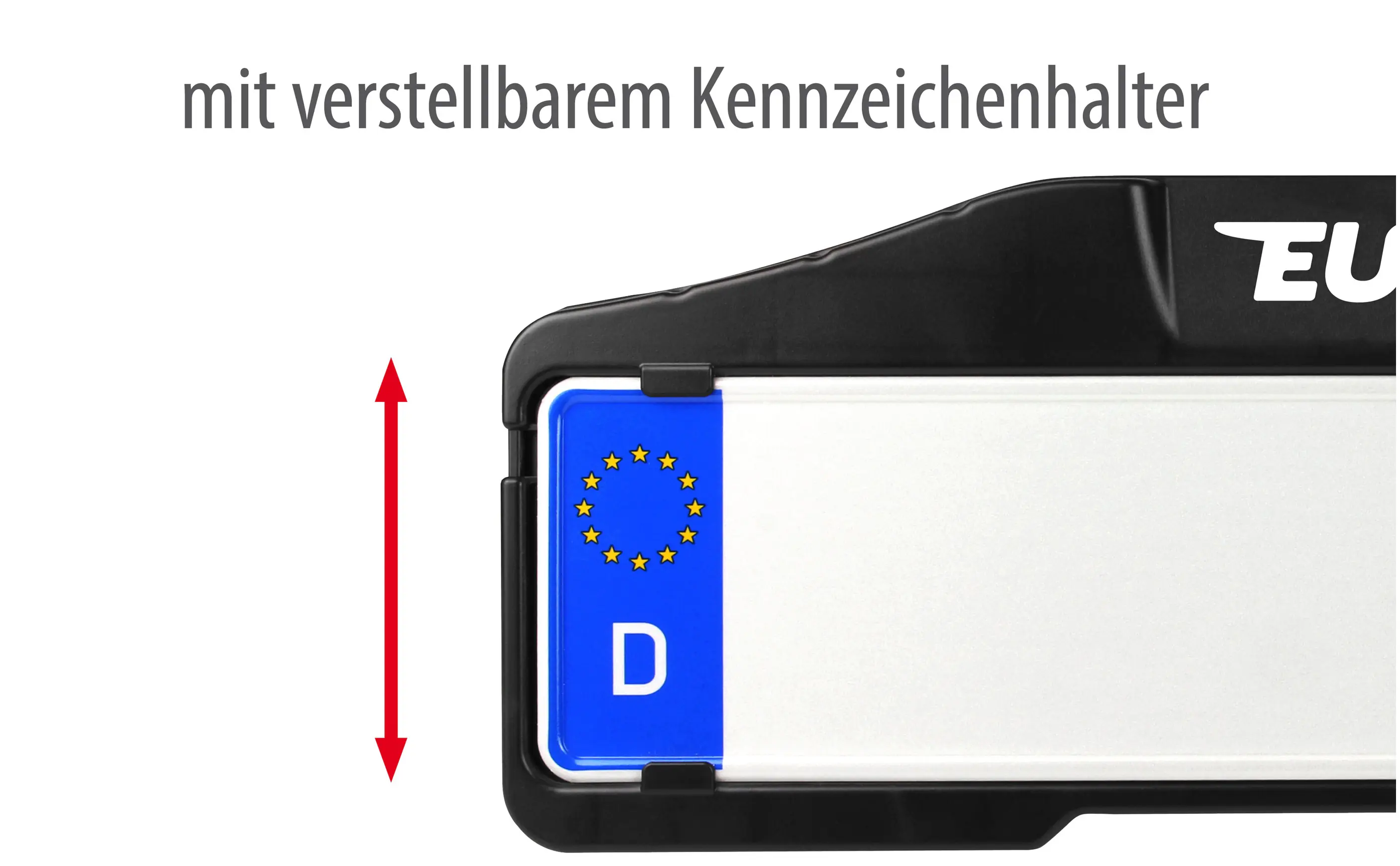 EUFAB Fahrradträger Limited DC1 LED für 2 Fahrräder vormontiert