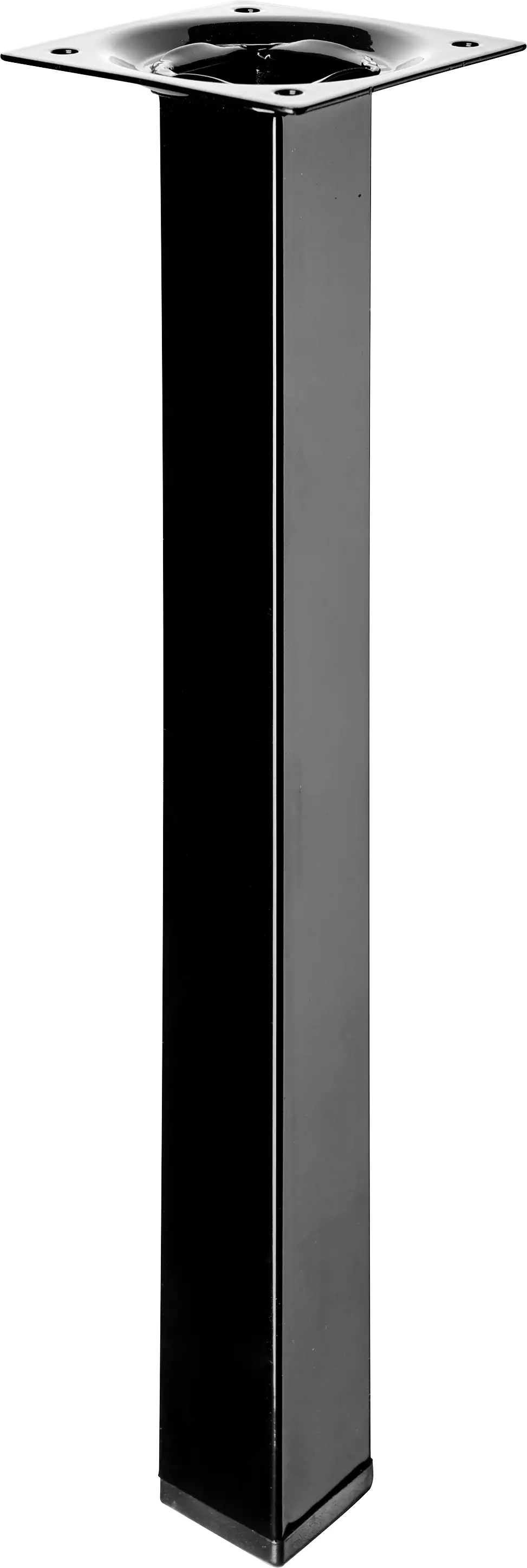 Hettich Tischbein 25 x 2,5 x 2,5 cm Stahl schwarz - 1 Stück