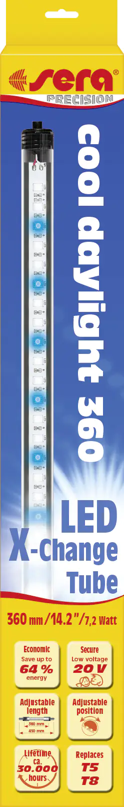Sera Aquarium-Beleuchtung LED X-Change Tube cool daylight 360 - 1 Stück Sera Aquarium-Beleuchtung LED X-Change Tube cool daylight 360 - 1 Stück