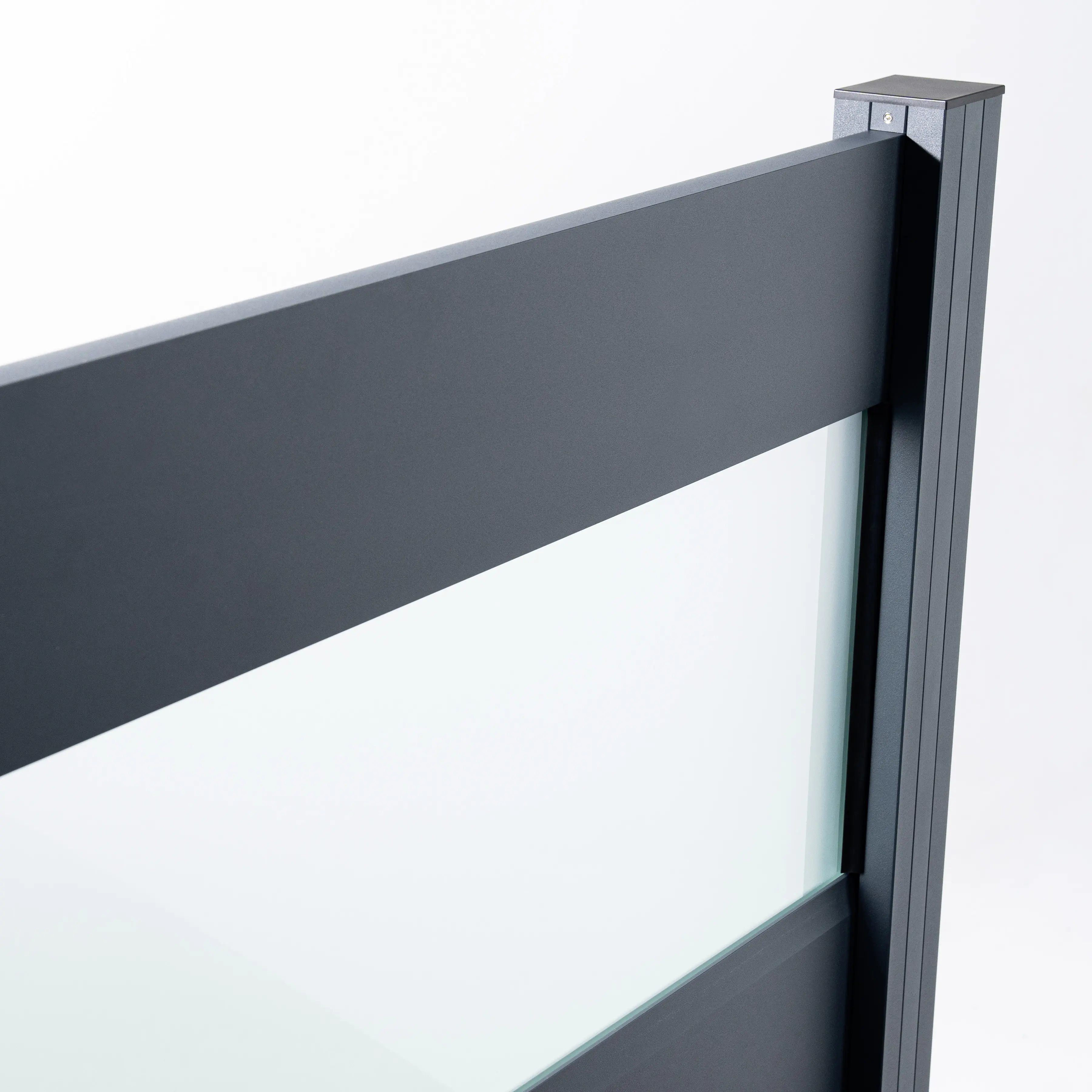 Ambiente Alu-Zaun Erweiterungsset Paneel 150 anthrazit 187 x 184,2 cm  