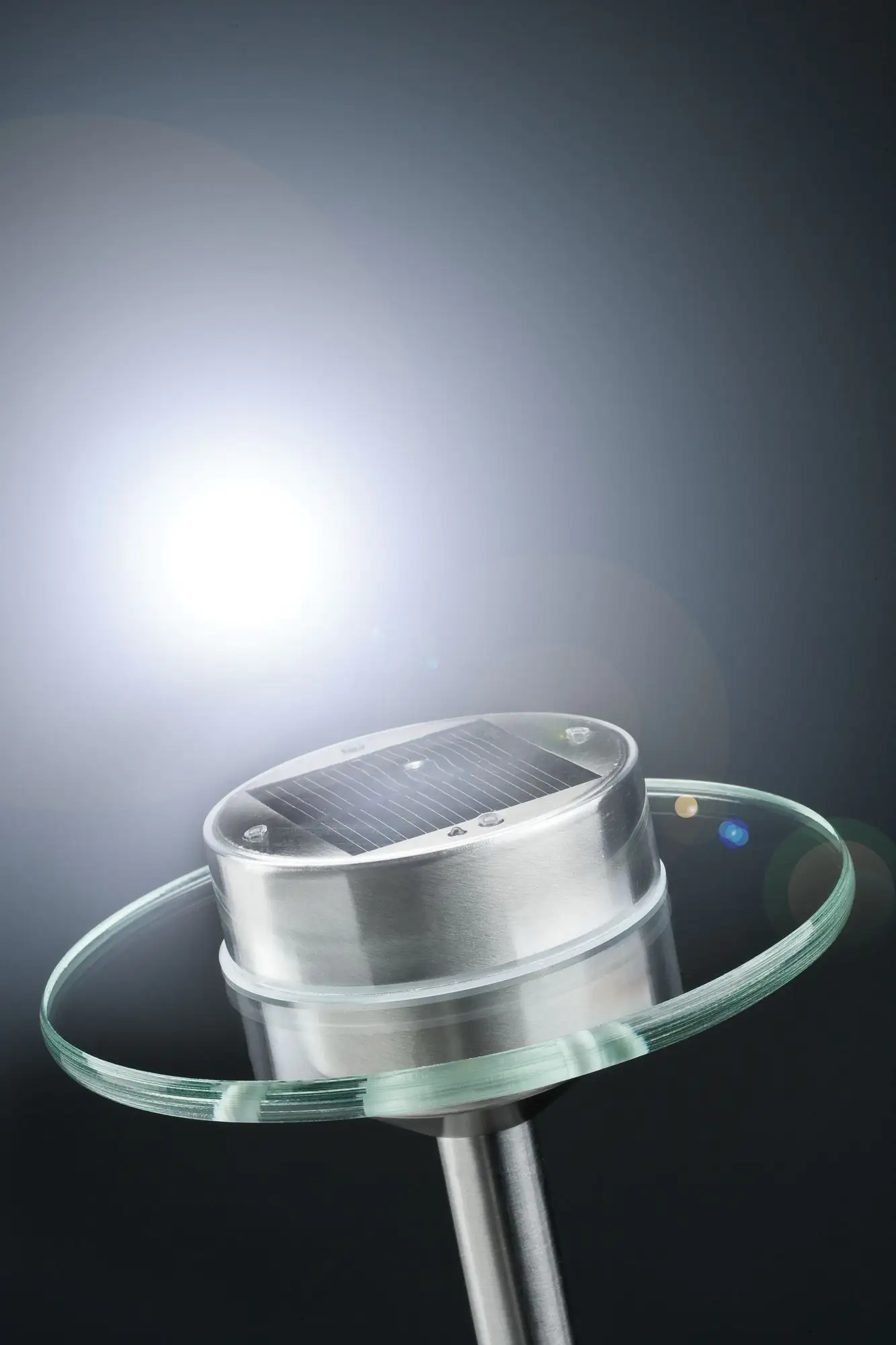 Paulmann Solarspieß Ufo edelstahl klar warmweiß