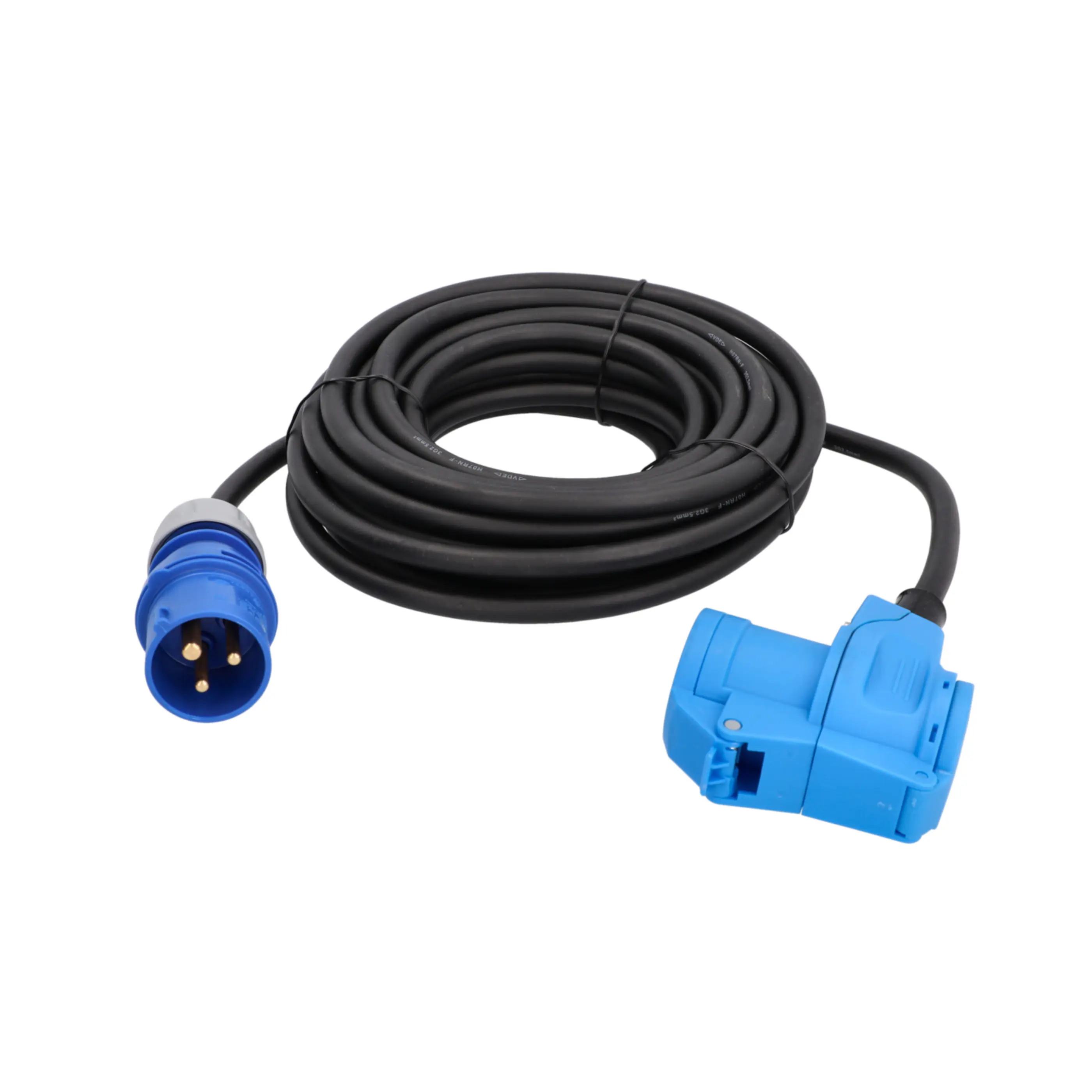 Unitec CEE-Verlängerung 3-polig H07RN-F 3 x 2,5 schwarz 25 m