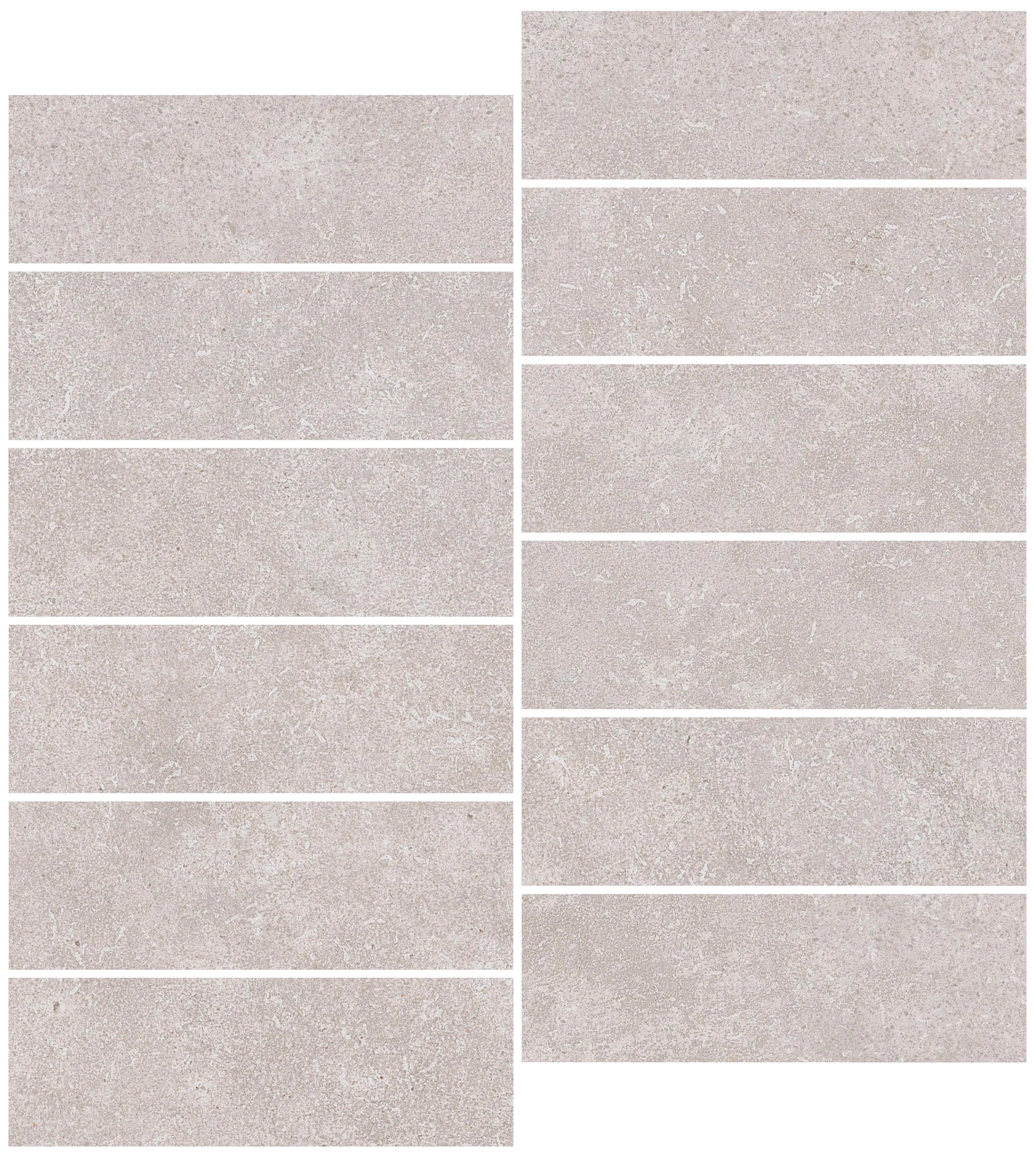 8698109669840 Mosaikfliese Stone 30 x 30 cm greige Steinmaß: ca. 15 x 5 cm