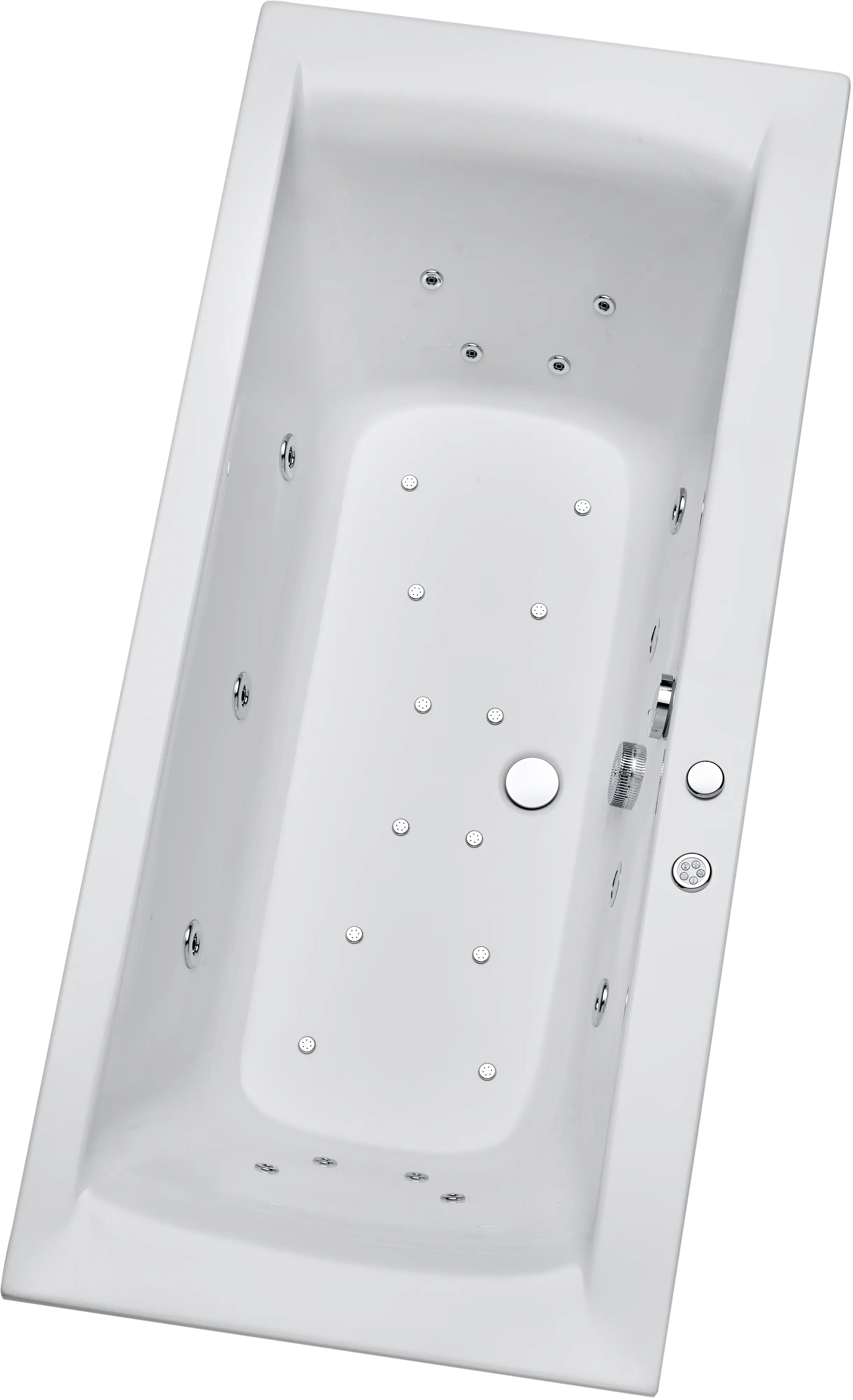 Ottofond Whirlpool-Komplettset Rosa 190 x 90 cm weiß