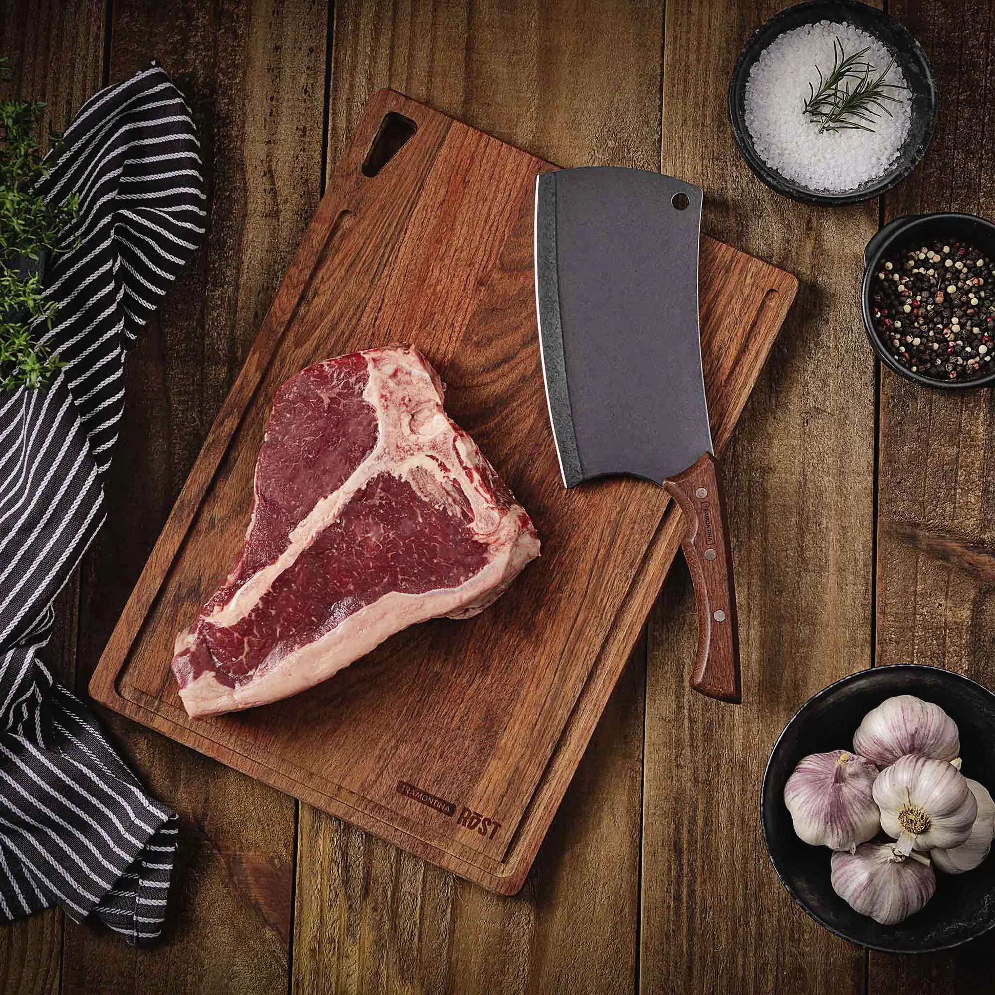 Tramontina Churrasco Hackmesser 32 cm schwarz 