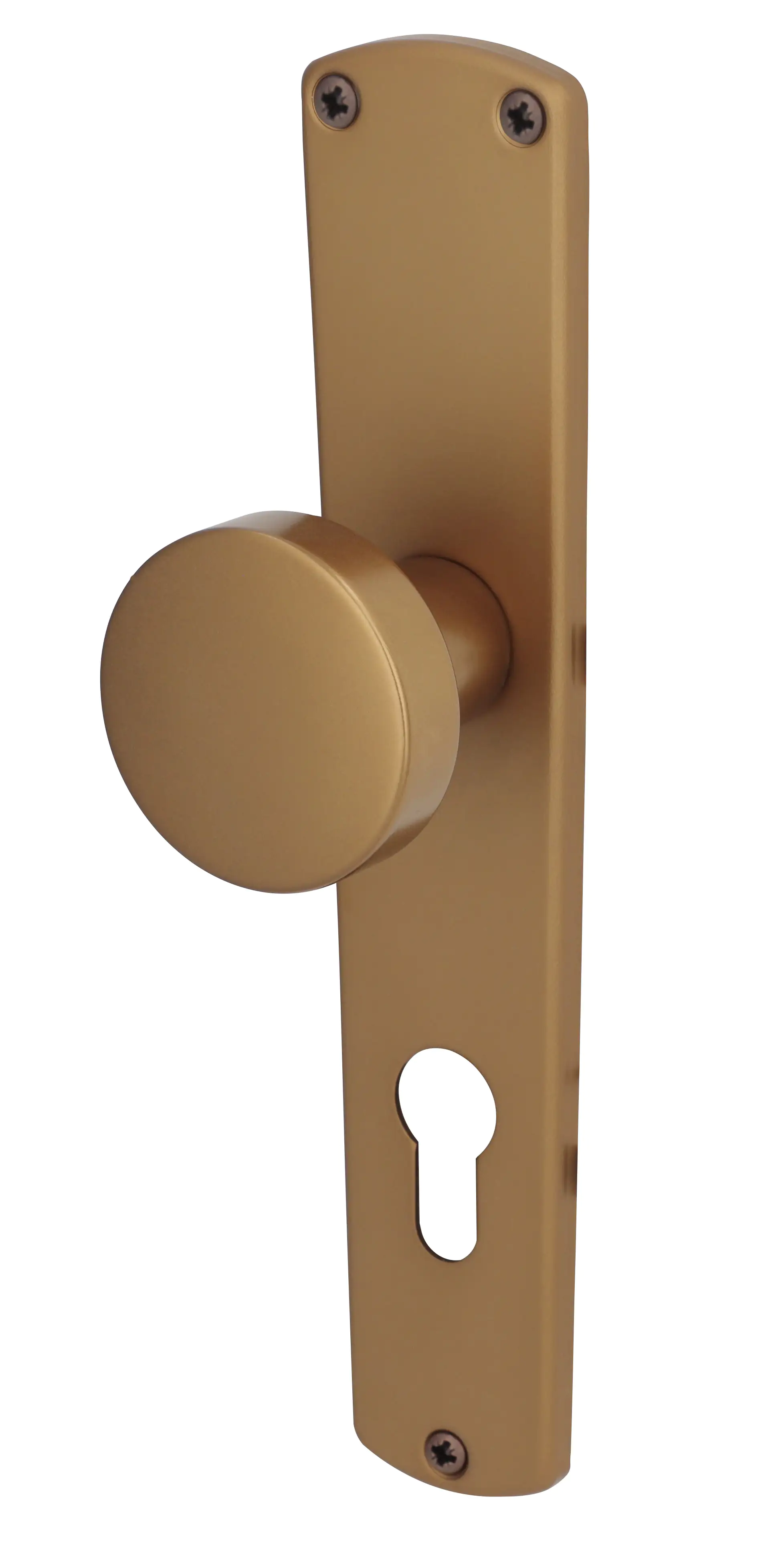 Alpertec PZ-Knopflangschild Phil Aluminium bronze abgerundet