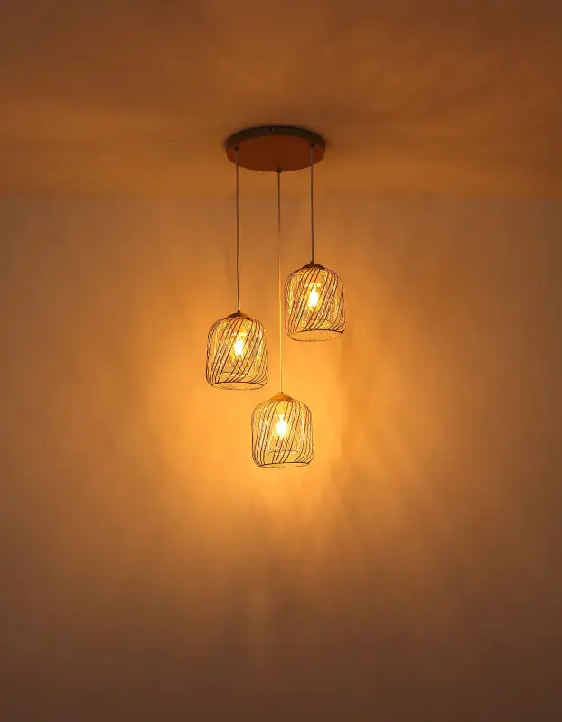 Globo Hängeleuchte Dichti 39,4 x 150 cm Ø x H sandfarben matt