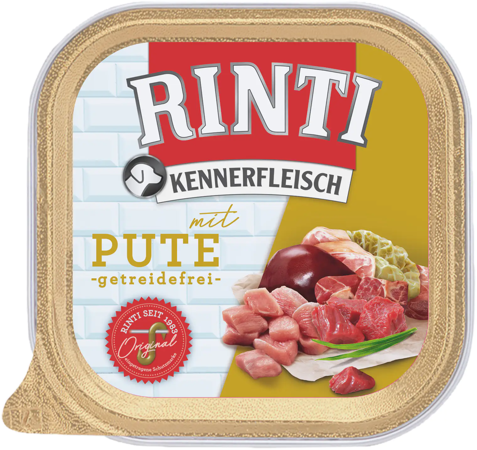 Rinti Kennerfleisch Hundenassfutter Adult 300 g Pute