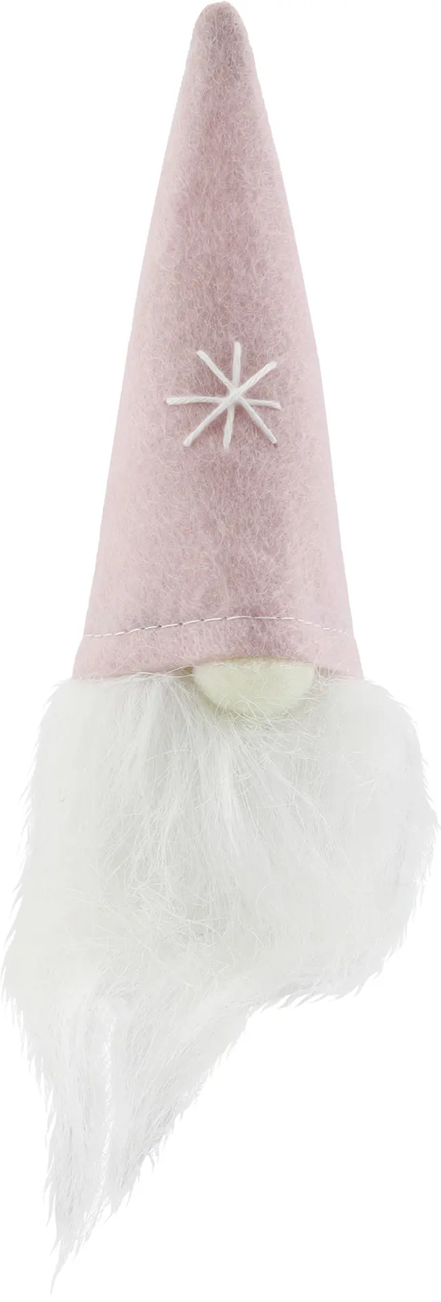 Dekofigur Wichtel aus Filz & Stoff 14 cm pink weiß  Dekofigur Wichtel aus Filz & Stoff 14 cm pink weiß
