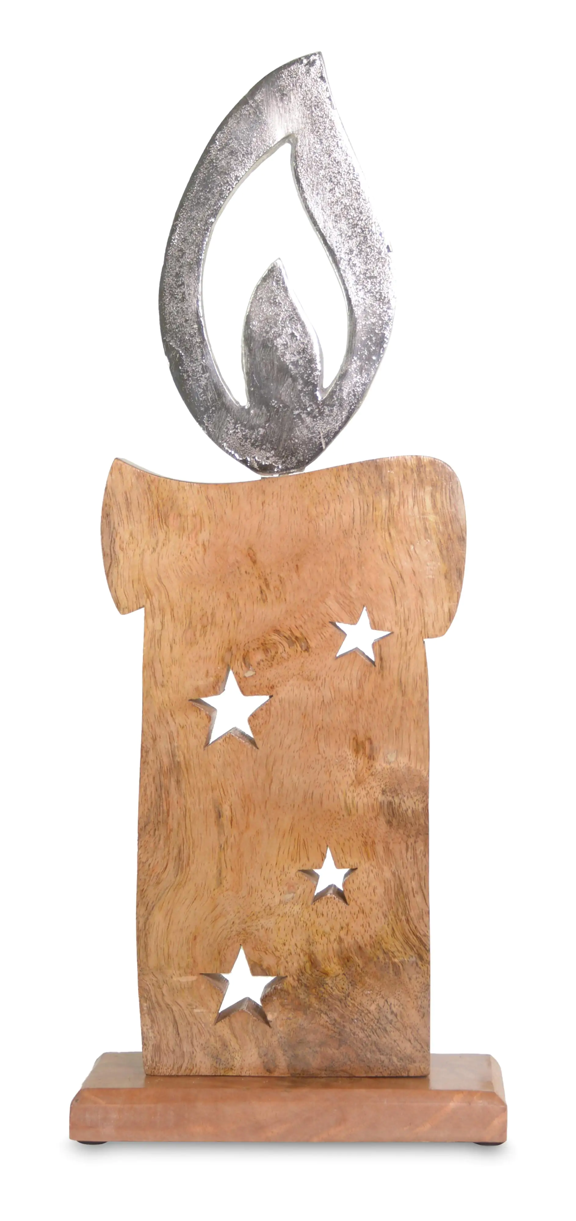 Riffelmacher Dekokerze zum Stellen aus Holz 20 x 8 x 50 cm Riffelmacher Dekokerze zum Stellen aus Holz 20 x 8 x 50 cm