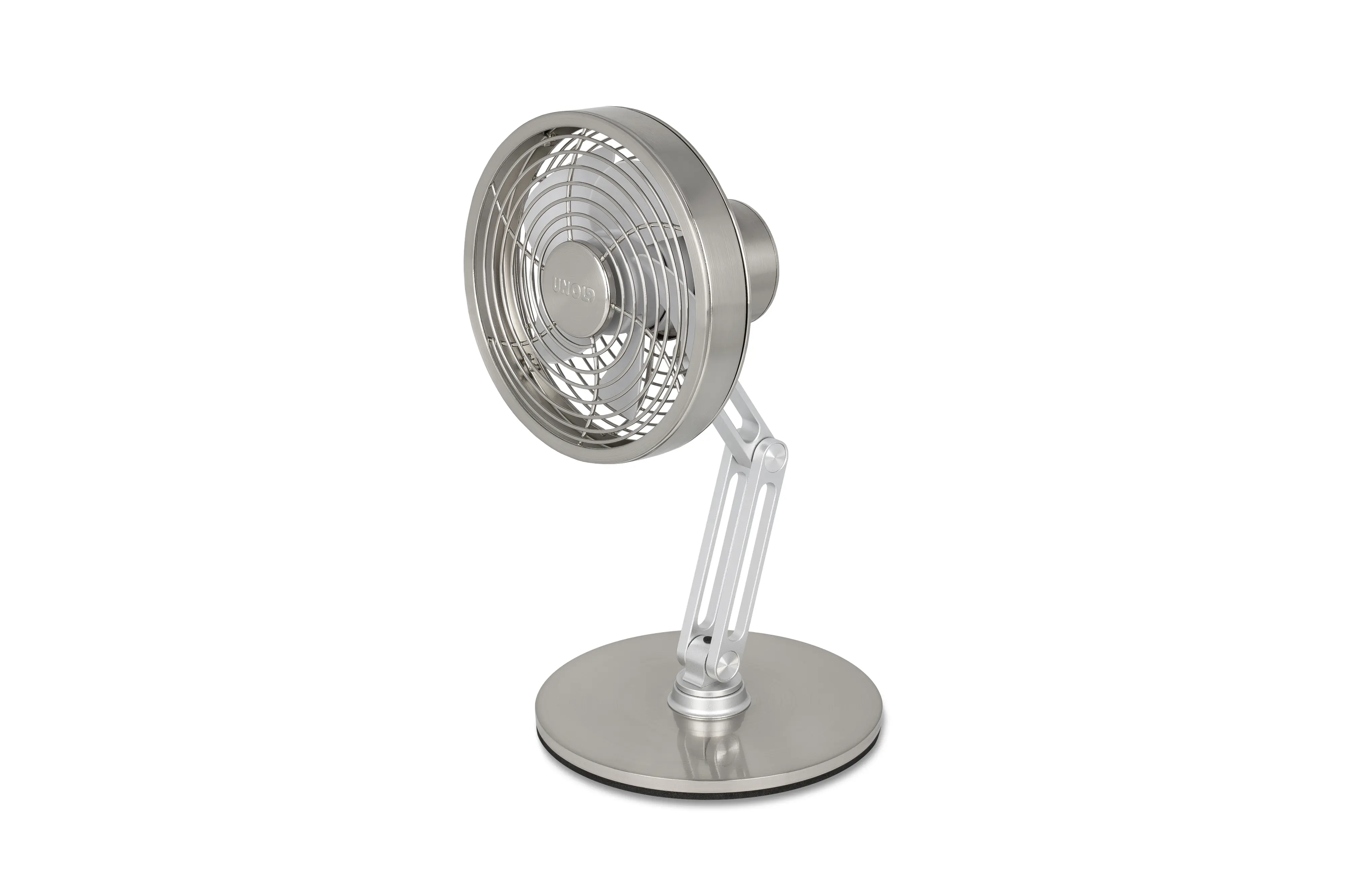 Unold Akku-Tischventilator Steel Flex Ø15cm silber