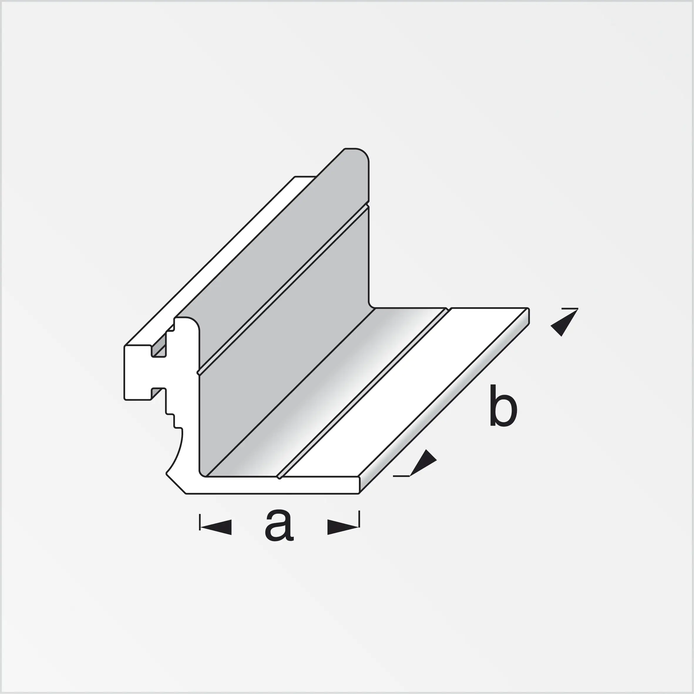 coaxis®-Anschlag-Profil, kurz 23.5 mm 23.5 x 50 mm Aluminium roh blank coaxis®-Anschlag-Profil, kurz 23.5 mm 23.5 x 50 mm Aluminium roh blank