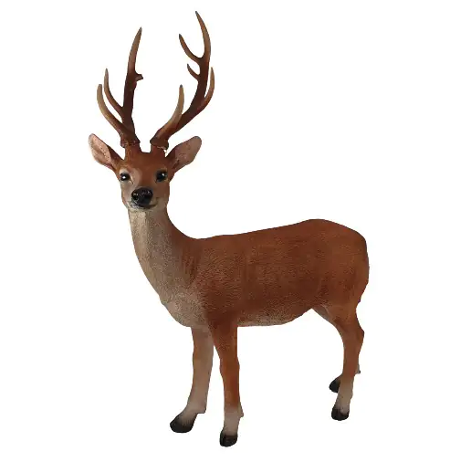 Dekofigur Hirsch 98 x 78 cm braun