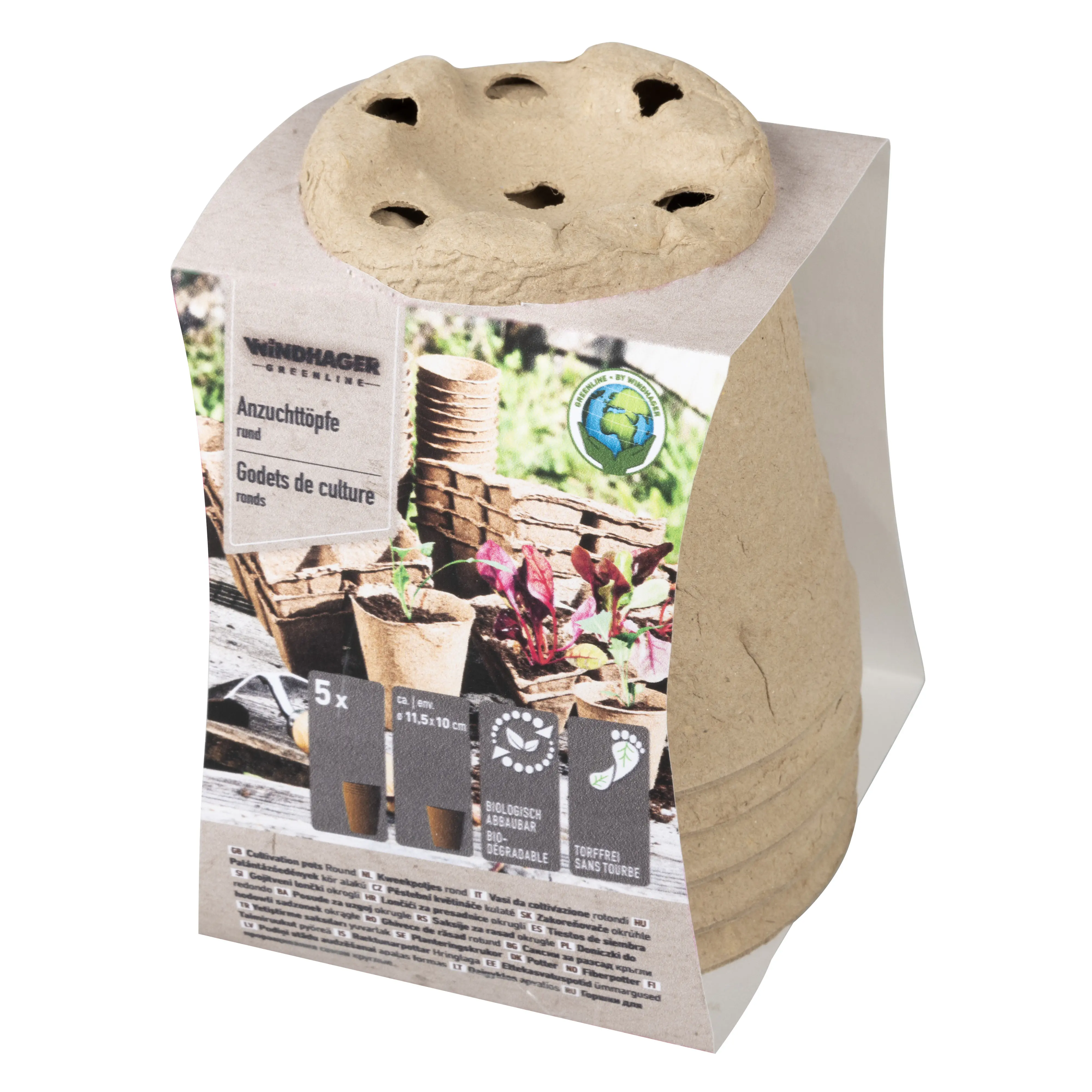 Windhager Anzucht-Töpfe 8 cm rund 