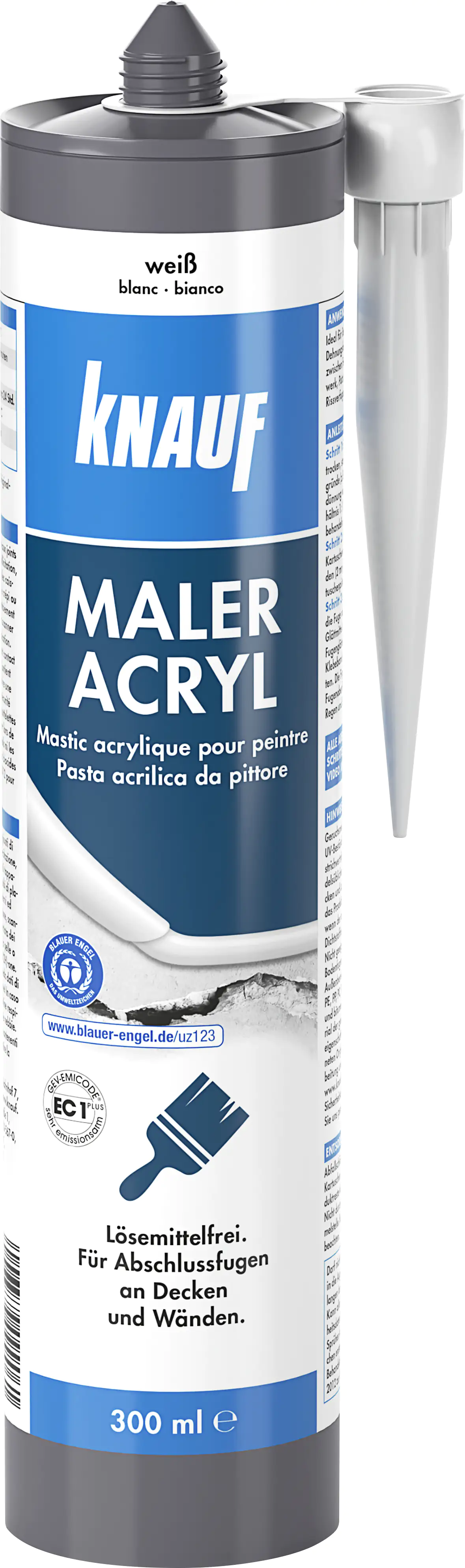 Knauf Fix + Finish Maler Acryl weiß 300 ml