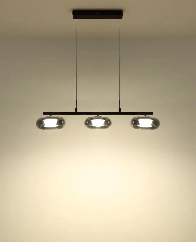 Globo Hängeleuchte Carlene 85 x 120 cm schwarz matt