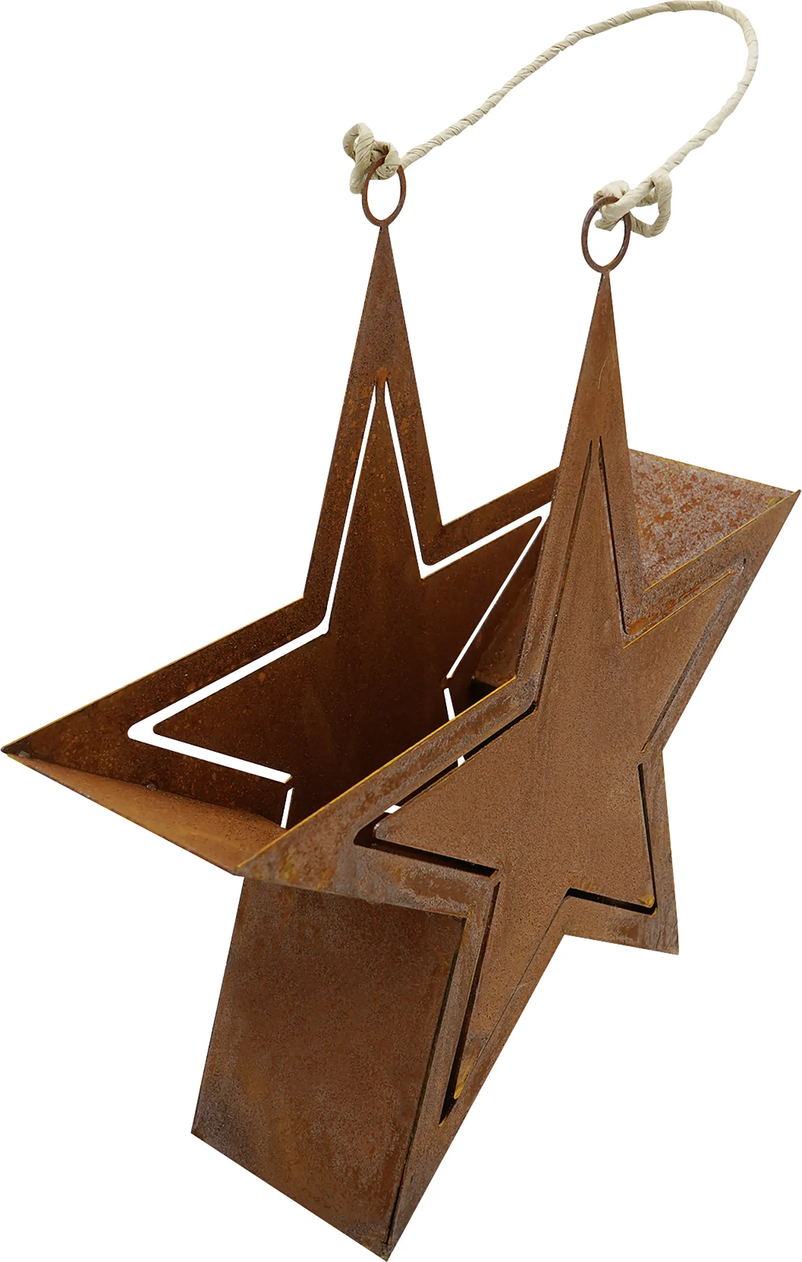 Badeko Deko Stern 30 cm rostbraun