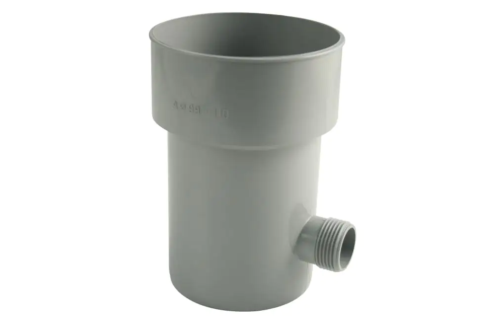 Marley Regensammler NW 105 mm, mit Überlaufstop, grau