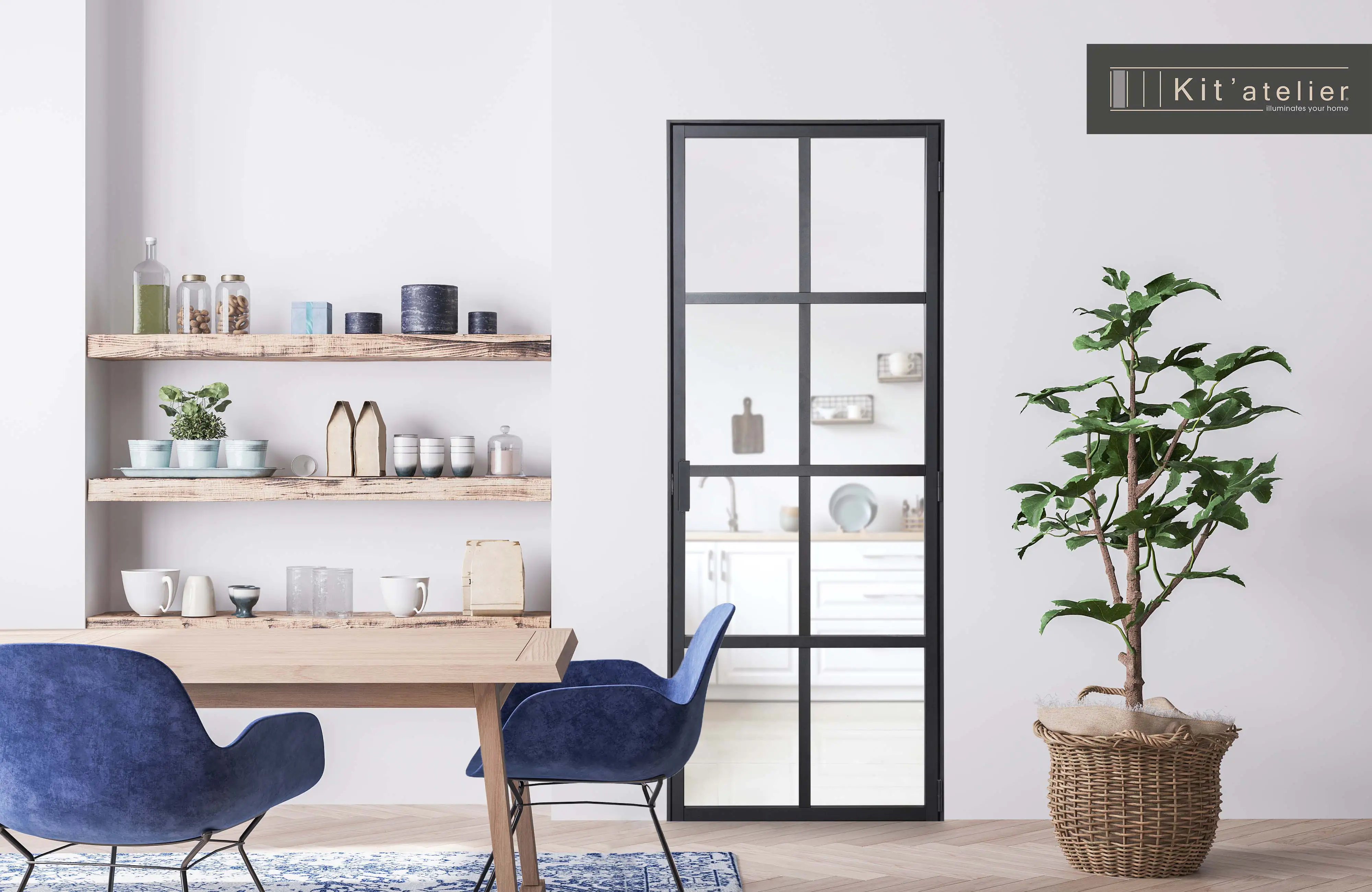 Glastür Orangerie 88 x 200,5 cm DIN rechts (Türmaß 83x197,2 cm)