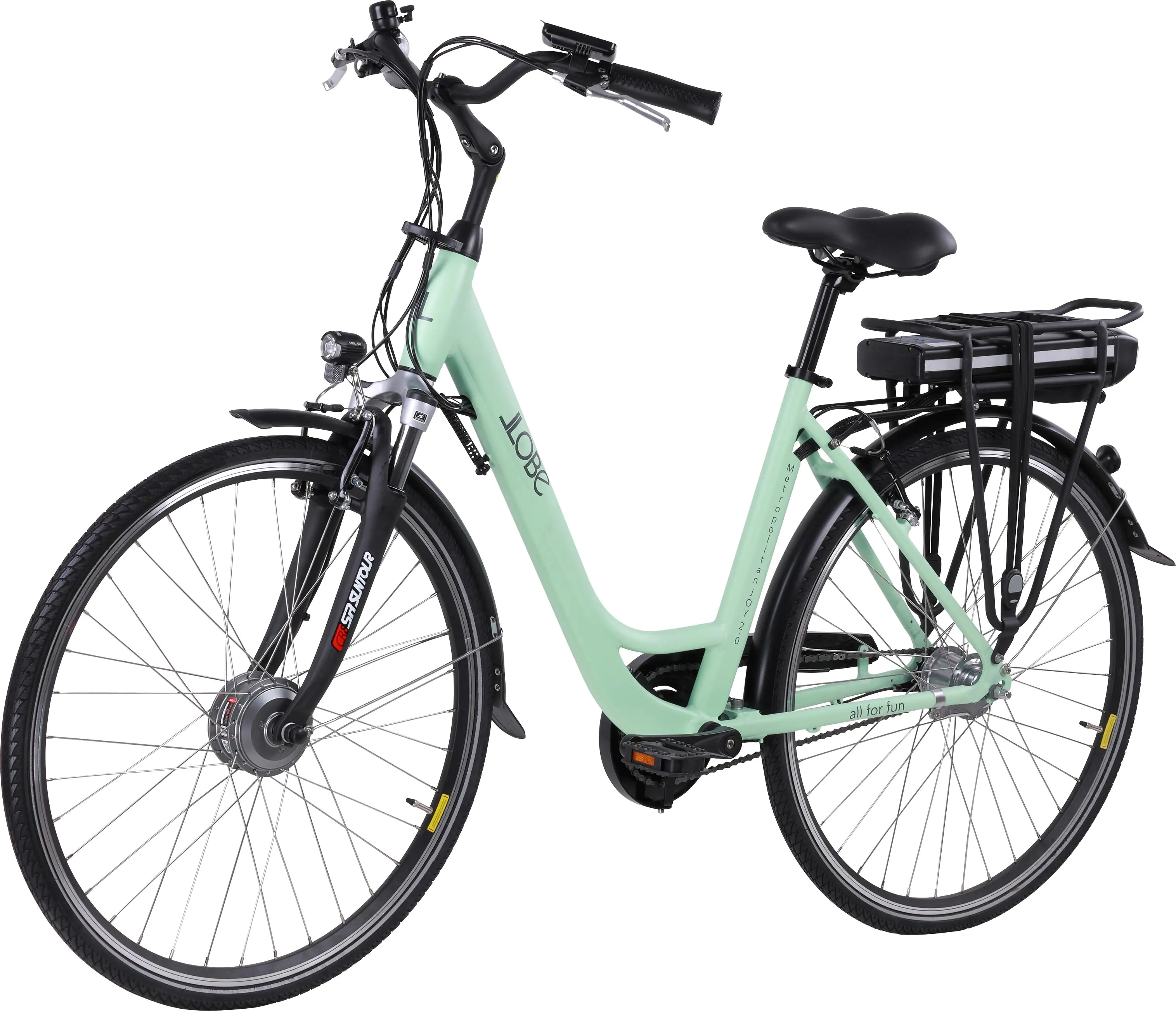 LLobe E-Bike City Metropolitan JOY 2.0 28 Zoll RH 50cm 7-Gang 360 Wh pastellgrün LLobe E-Bike City Metropolitan JOY 2.0 28 Zoll RH 50cm 7-Gang 360 Wh pastellgrün