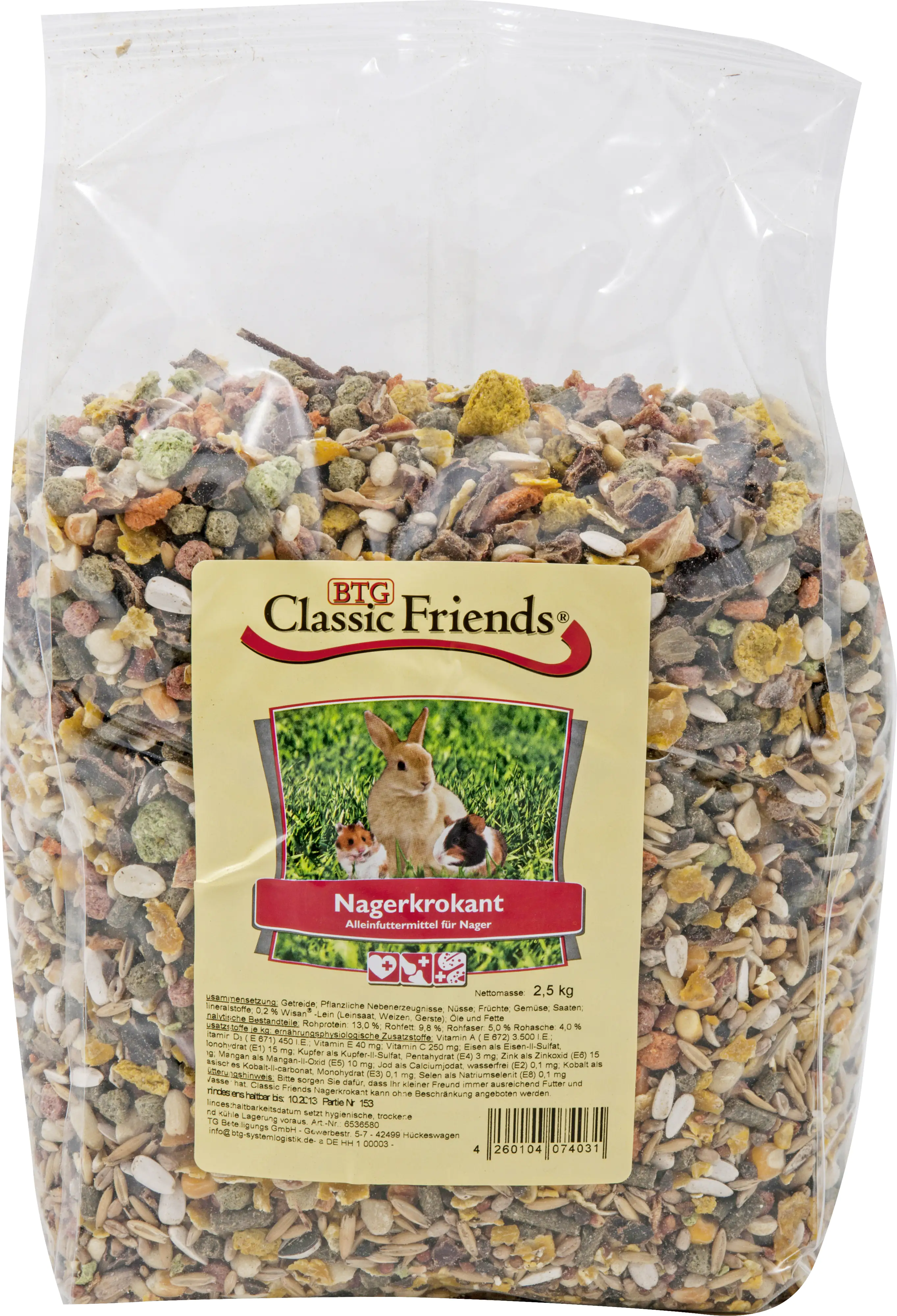 Classic Friends Nagerkrokant 2,5 kg Classic Friends Nagerkrokant 2,5 kg