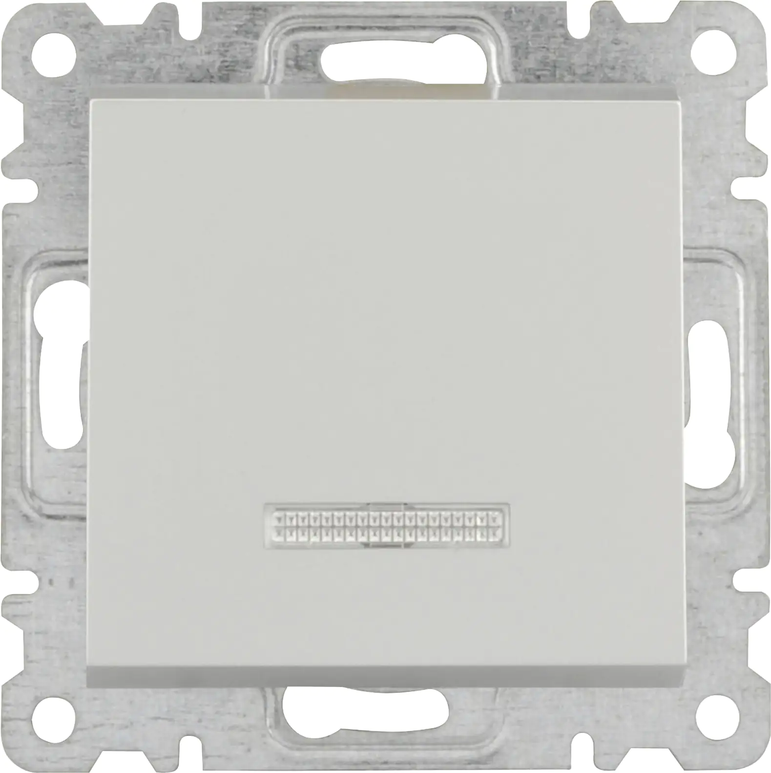 Unitec Kontroll-Wechselschalter silber, Serie Karea Unitec Kontroll-Wechselschalter silber, Serie Karea