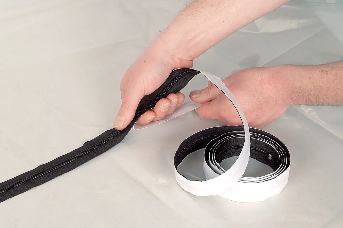 Wolfcraft Staubschutztür für Standardtüren 2,20 x 1,25 m