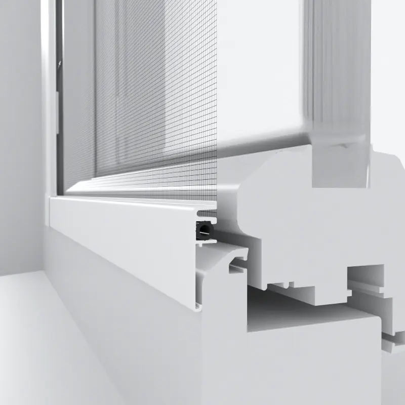 Primaster Fliegenschutz-Fenster slim 120 x 120 cm anthrazit