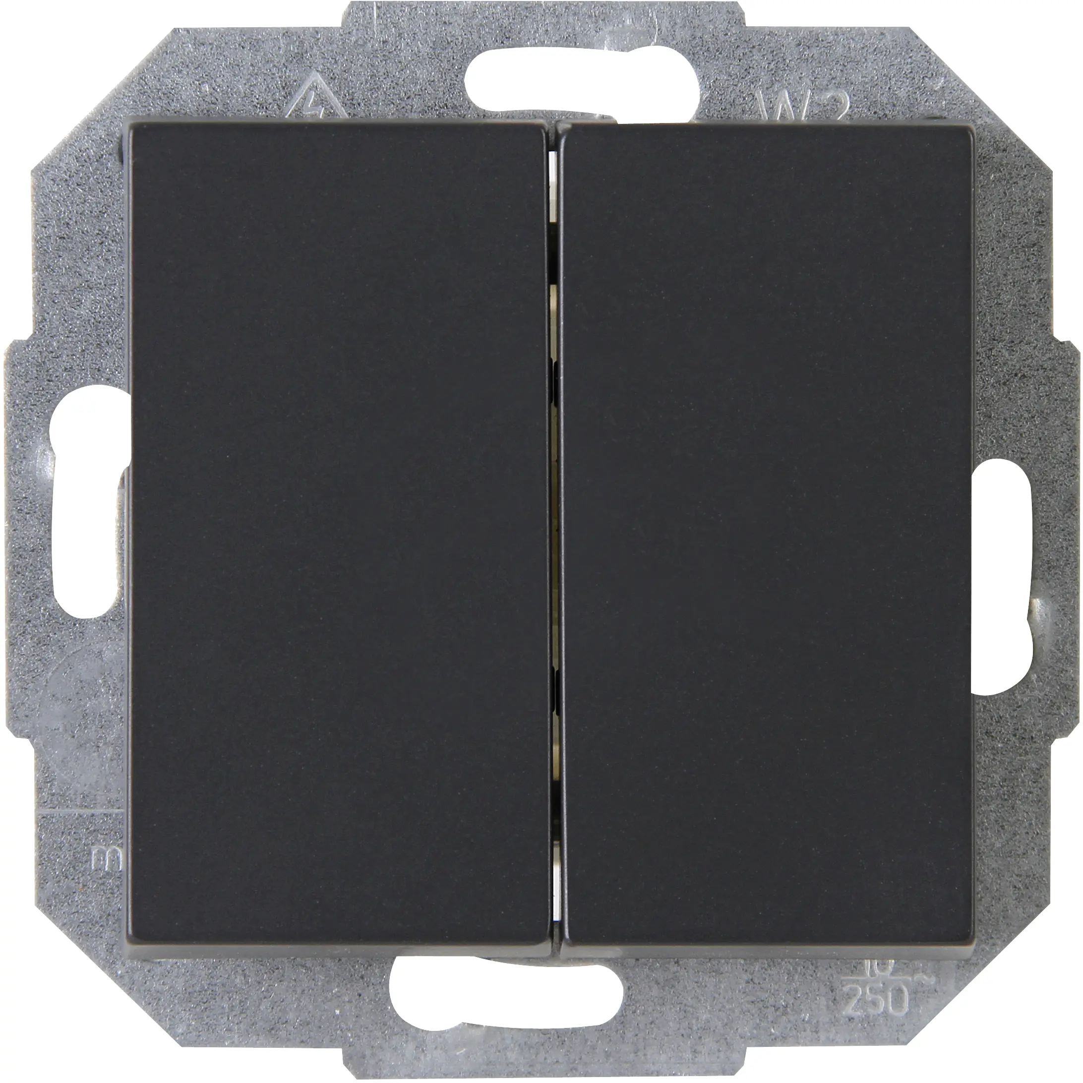 Kopp Doppel/Wechselschalter ATHENIS anthrazit, 587315085