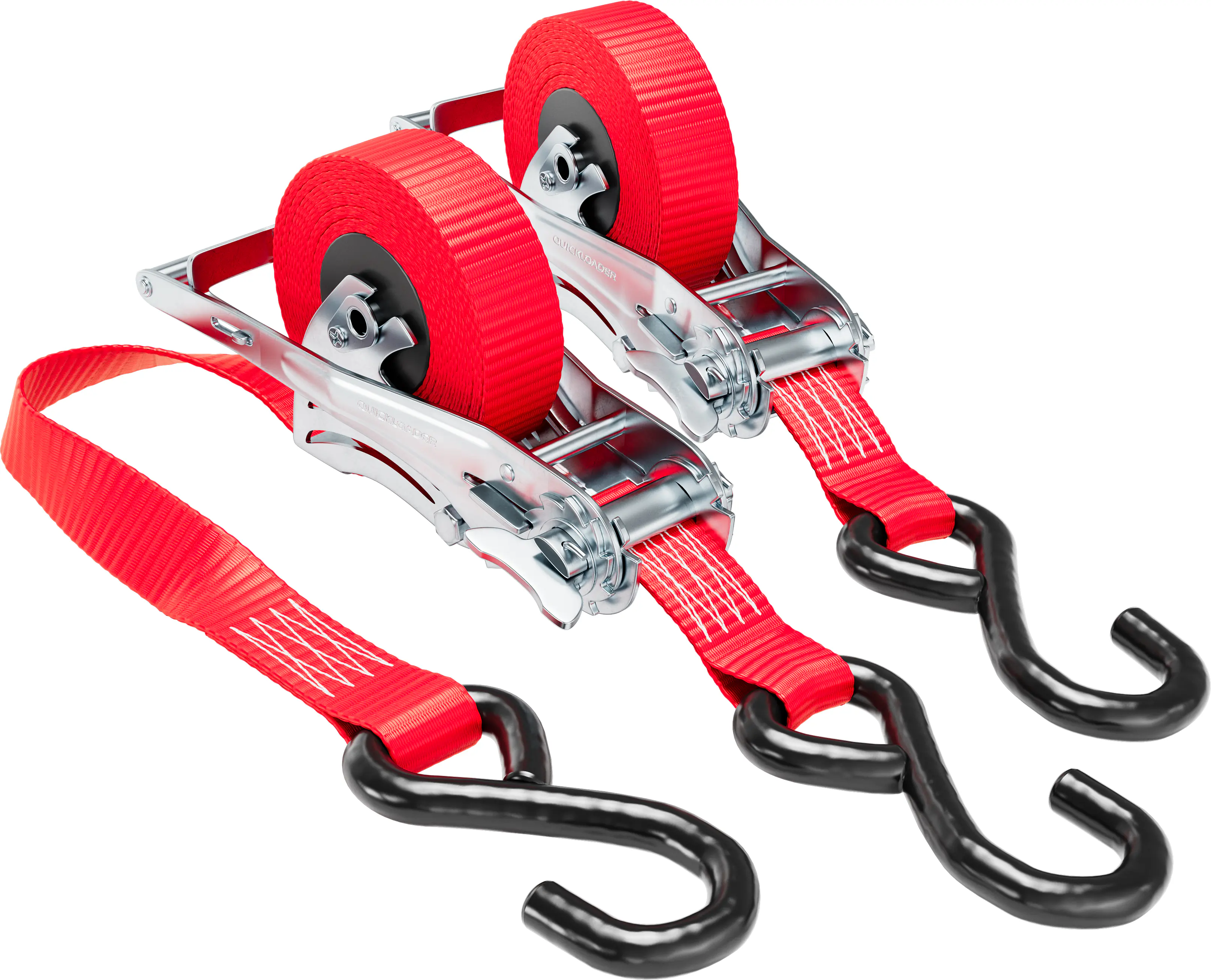 QUICKLOADER® Spanngurt Retractable 25 mm x 4,2 m 2 Stück rot QUICKLOADER® Spanngurt Retractable 25 mm x 4,2 m 2 Stück rot