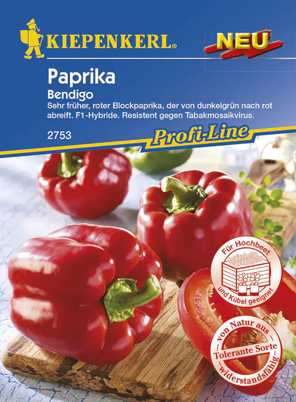 Kiepenkerl Blockpaprika Bendigo Capsicum annuum, Inhalt: 7 Korn