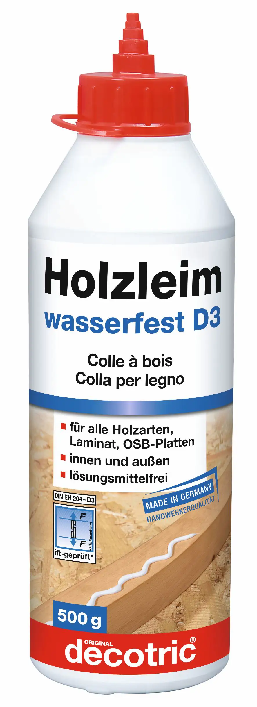 Decotric decocoll Holzleim D3 500 g wasserfest