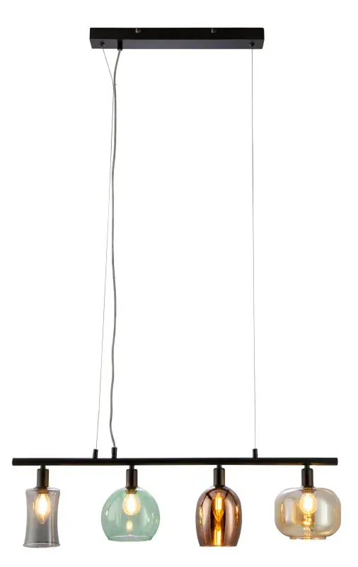 Globo Hängeleuchte Telesto 80 x 15  (L x B) schwarz matt