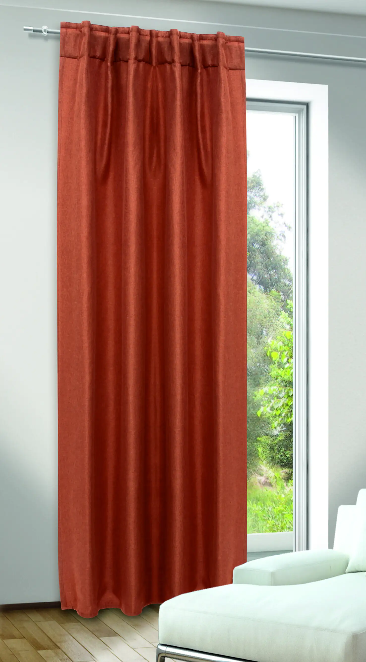 Neusser Collection Verdunklungsschal Dimout Sibille kupfer, 135 x 245 cm