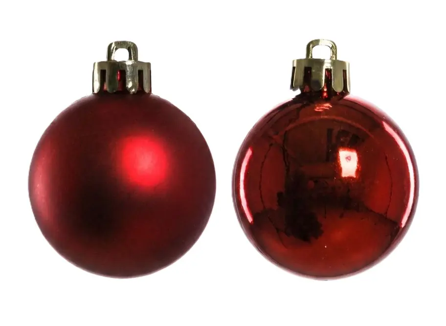 TrendLine Weihnachtskugeln bruchfest, langlebig Ø 4 cm rot 16 Stück