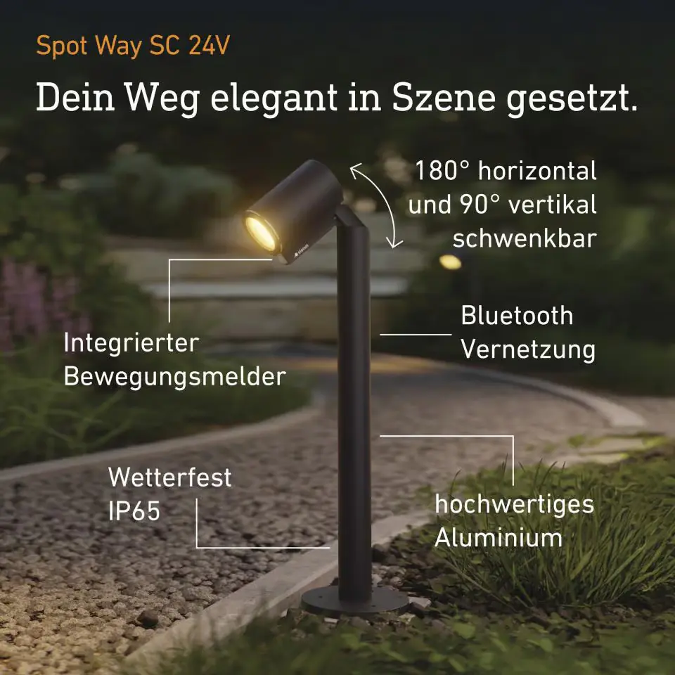Steinel LED Wegeleuchte Spot Way 24V Bewegungssensor warmweiß-neutralweiß anthrazit