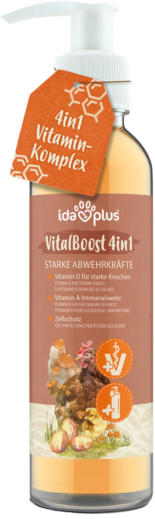 IdaPlus Vitaminkonzentrat VitalBoost 4in1 200 ml IdaPlus Vitaminkonzentrat VitalBoost 4in1 200 ml